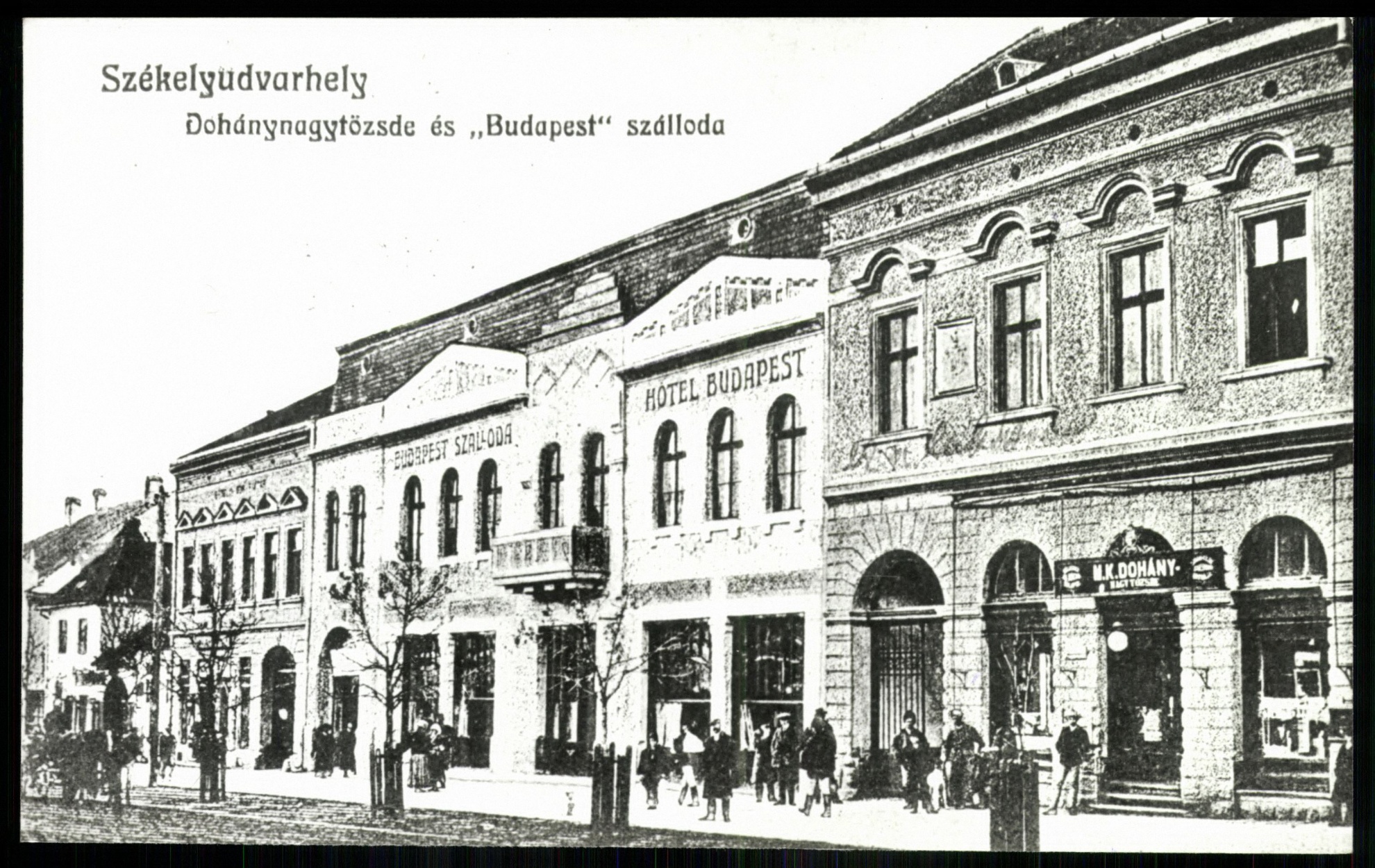 Székelyudvarhely Dohánynagytőzsde és „Budapest” szálloda (Magyar Kereskedelmi és Vendéglátóipari Múzeum CC BY-NC-ND)