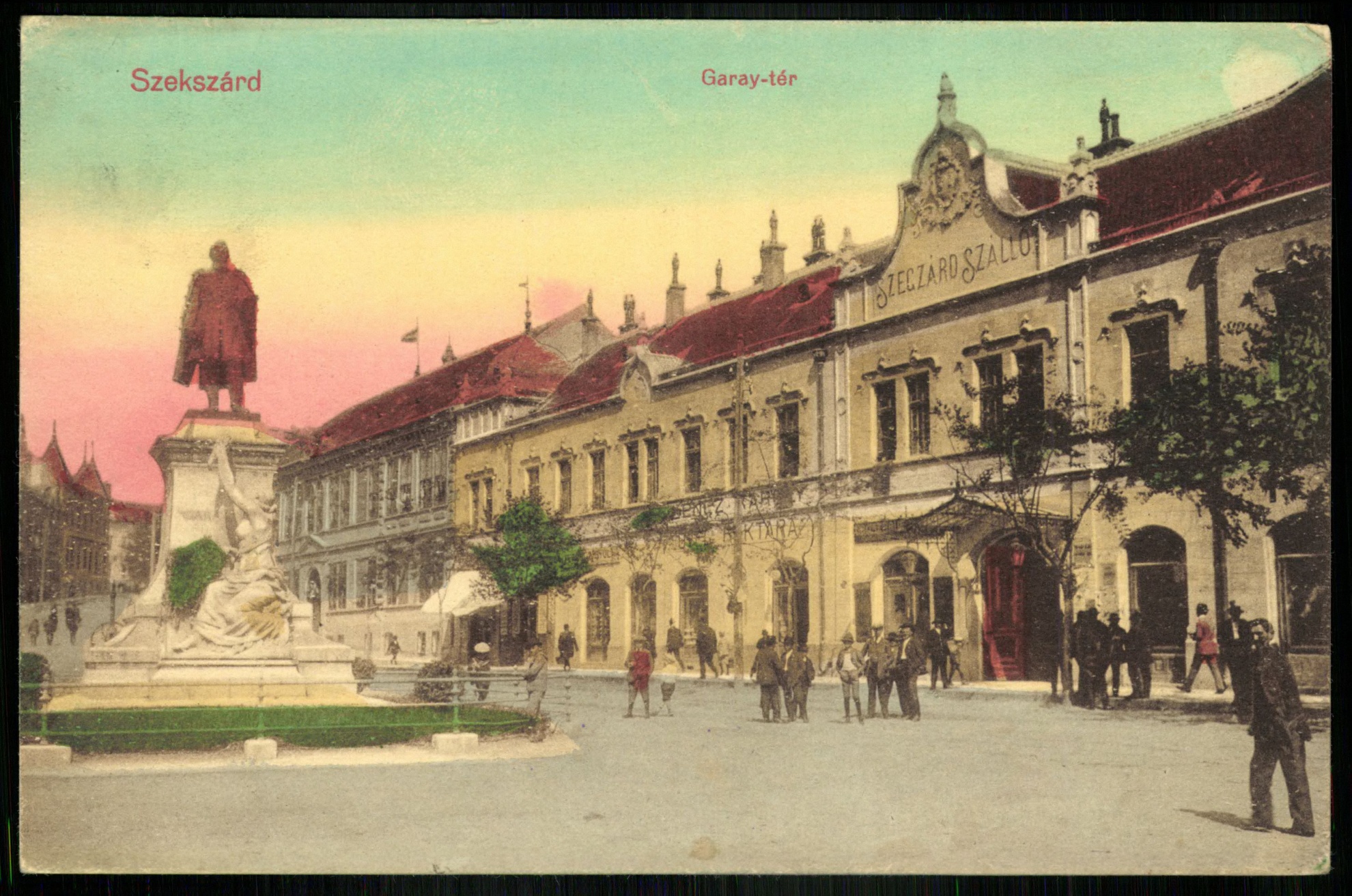 Szekszárd Garay tér. Szekszárd szálló (Magyar Kereskedelmi és Vendéglátóipari Múzeum CC BY-NC-ND)