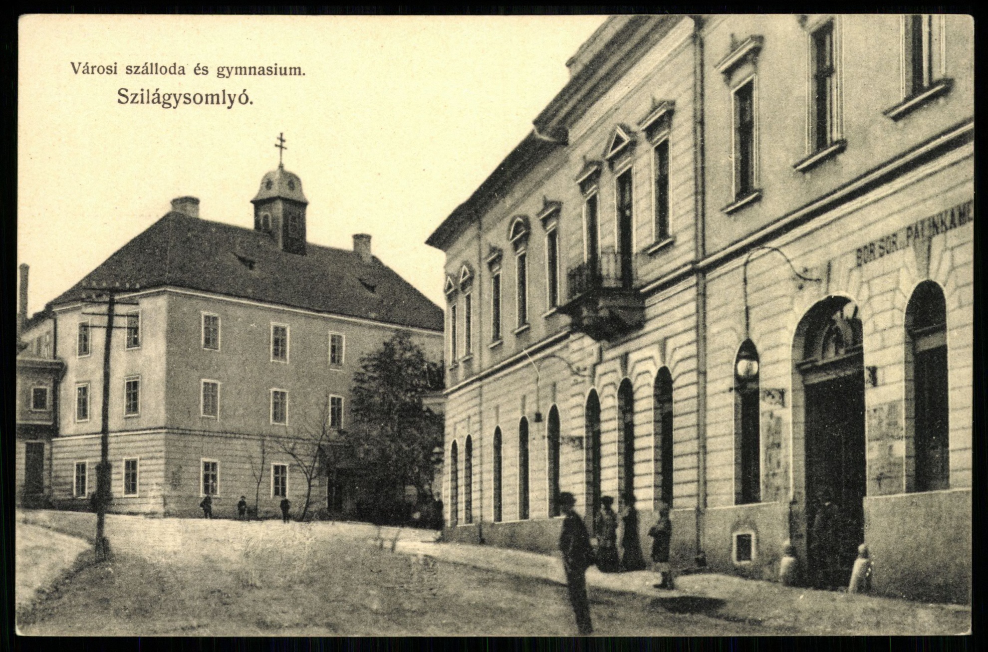 Szilágysomlyó Városi szálloda és gimnázium (Magyar Kereskedelmi és Vendéglátóipari Múzeum CC BY-NC-ND)