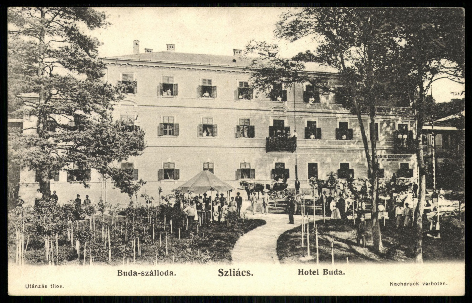 Szliács Buda-szálloda (Magyar Kereskedelmi és Vendéglátóipari Múzeum CC BY-NC-ND)