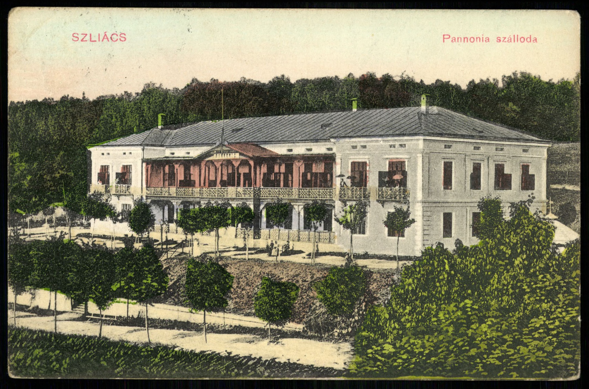 Szliács Pannónia szálloda (Magyar Kereskedelmi és Vendéglátóipari Múzeum CC BY-NC-ND)