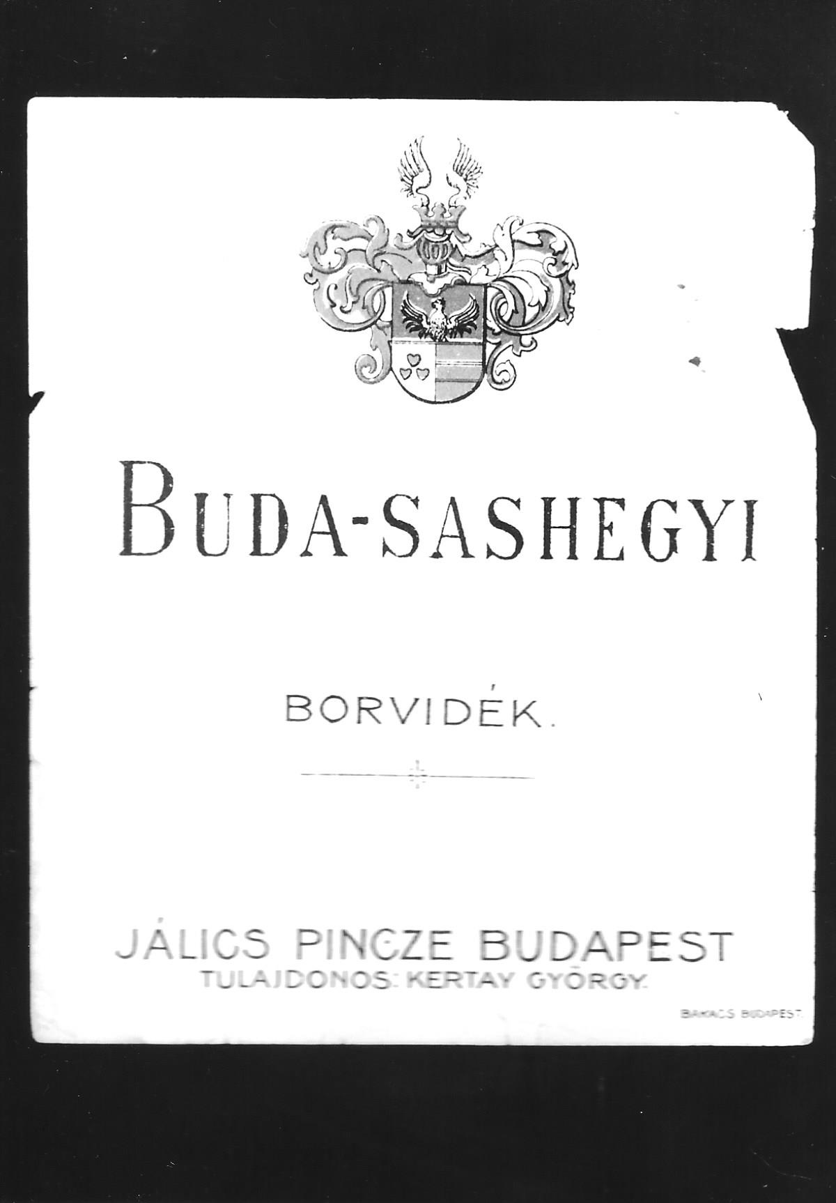 Borcímke Jálics pincze Budapest 1828. (Magyar Kereskedelmi és Vendéglátóipari Múzeum CC BY-NC-ND)