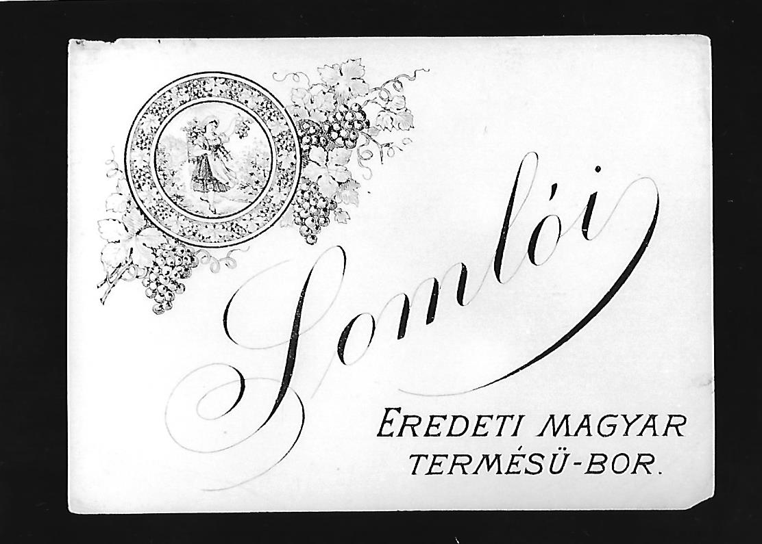 Borcímke Somló (Magyar Kereskedelmi és Vendéglátóipari Múzeum CC BY-NC-ND)