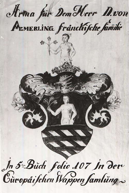 Az Emmerling család címere (Magyar Kereskedelmi és Vendéglátóipari Múzeum CC BY-NC-ND)