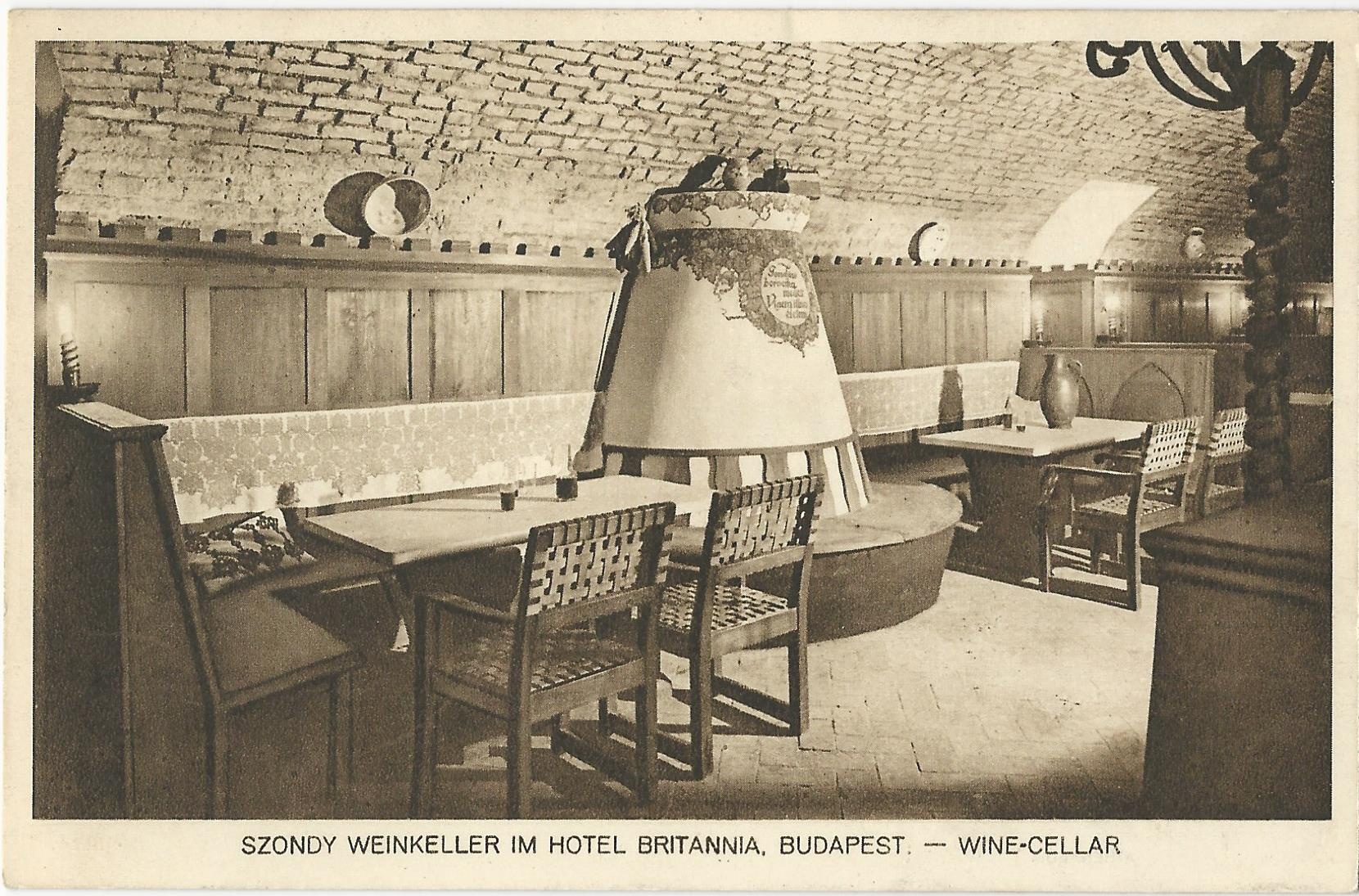 Hotel Britannia, Budapest 1930-as évek (Magyar Kereskedelmi és Vendéglátóipari Múzeum CC BY-NC-ND)