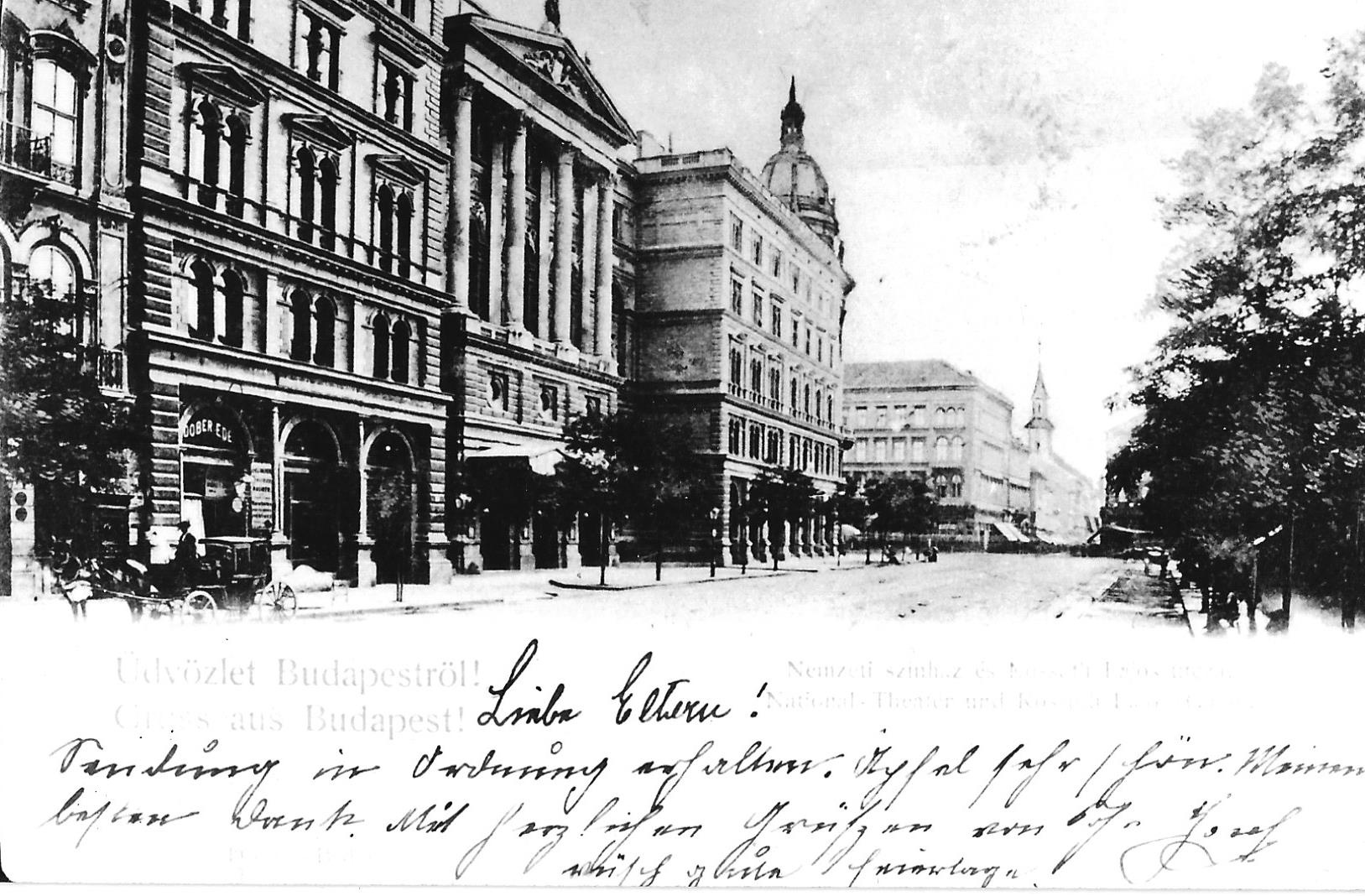 Astoria Szálló, Budapest 1900 körül (Magyar Kereskedelmi és Vendéglátóipari Múzeum CC BY-NC-ND)