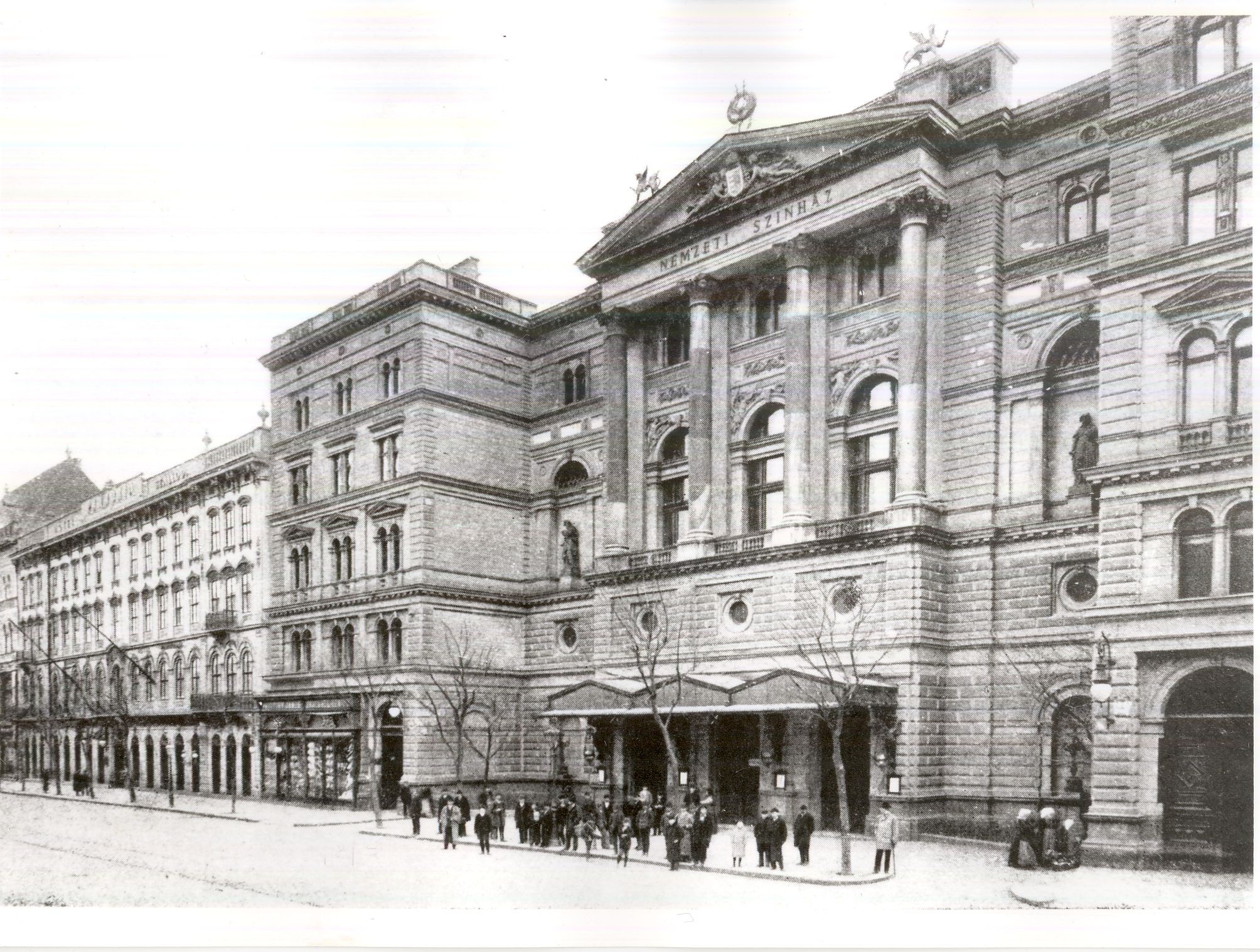Volt Nemzeti Színház épülete (Magyar Kereskedelmi és Vendéglátóipari Múzeum CC BY-NC-ND)