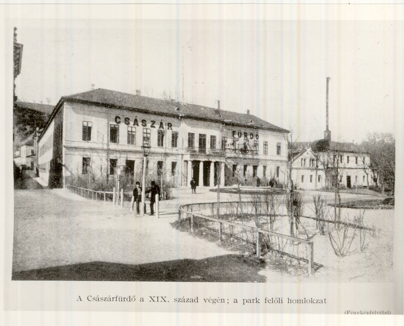 Császárfürdő XIX. sz. (Magyar Kereskedelmi és Vendéglátóipari Múzeum CC BY-NC-ND)