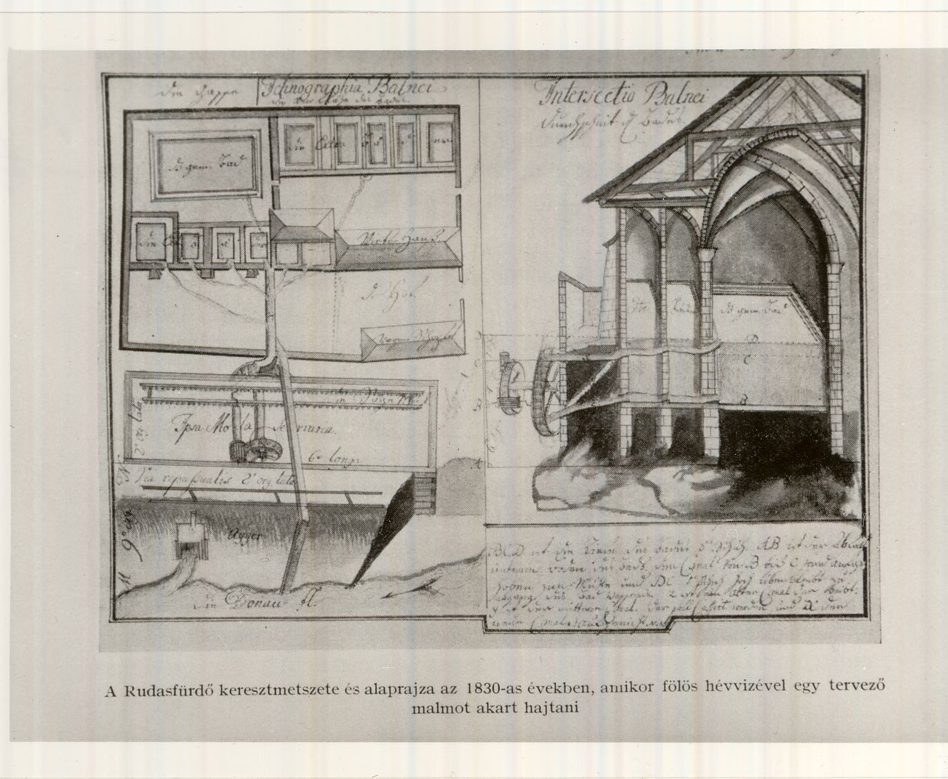 Rudas-fürdő alaprajza (Magyar Kereskedelmi és Vendéglátóipari Múzeum CC BY-NC-ND)