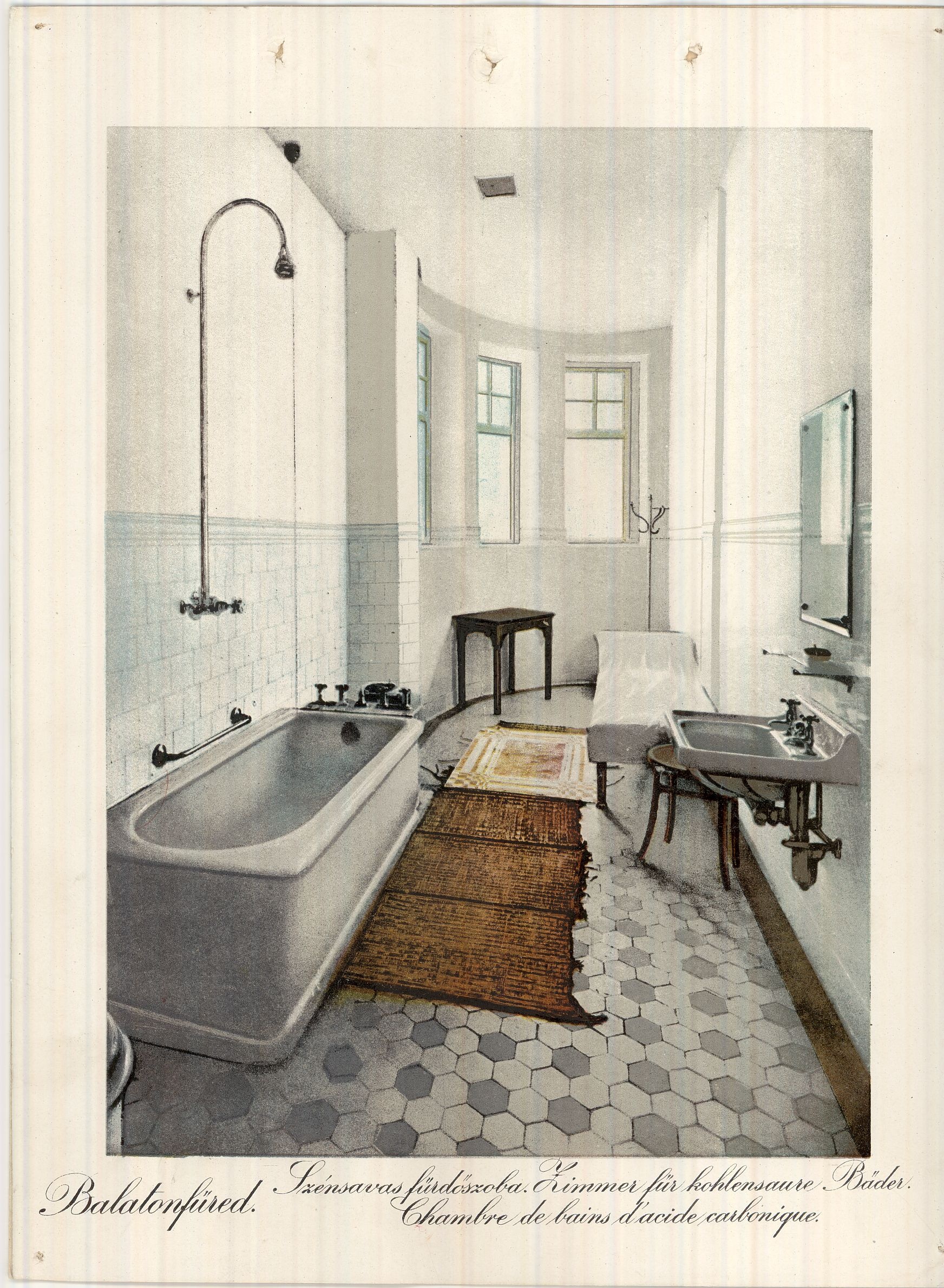 Balatonfüred szénsavas fürdőszoba (Magyar Kereskedelmi és Vendéglátóipari Múzeum CC BY-NC-ND)