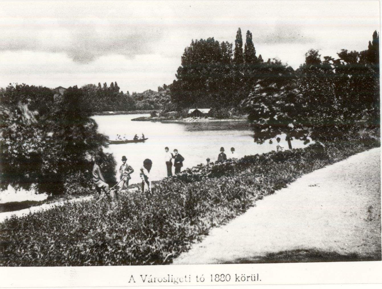 Városligeti-tó, 1880 körül (Magyar Kereskedelmi és Vendéglátóipari Múzeum CC BY-NC-ND)