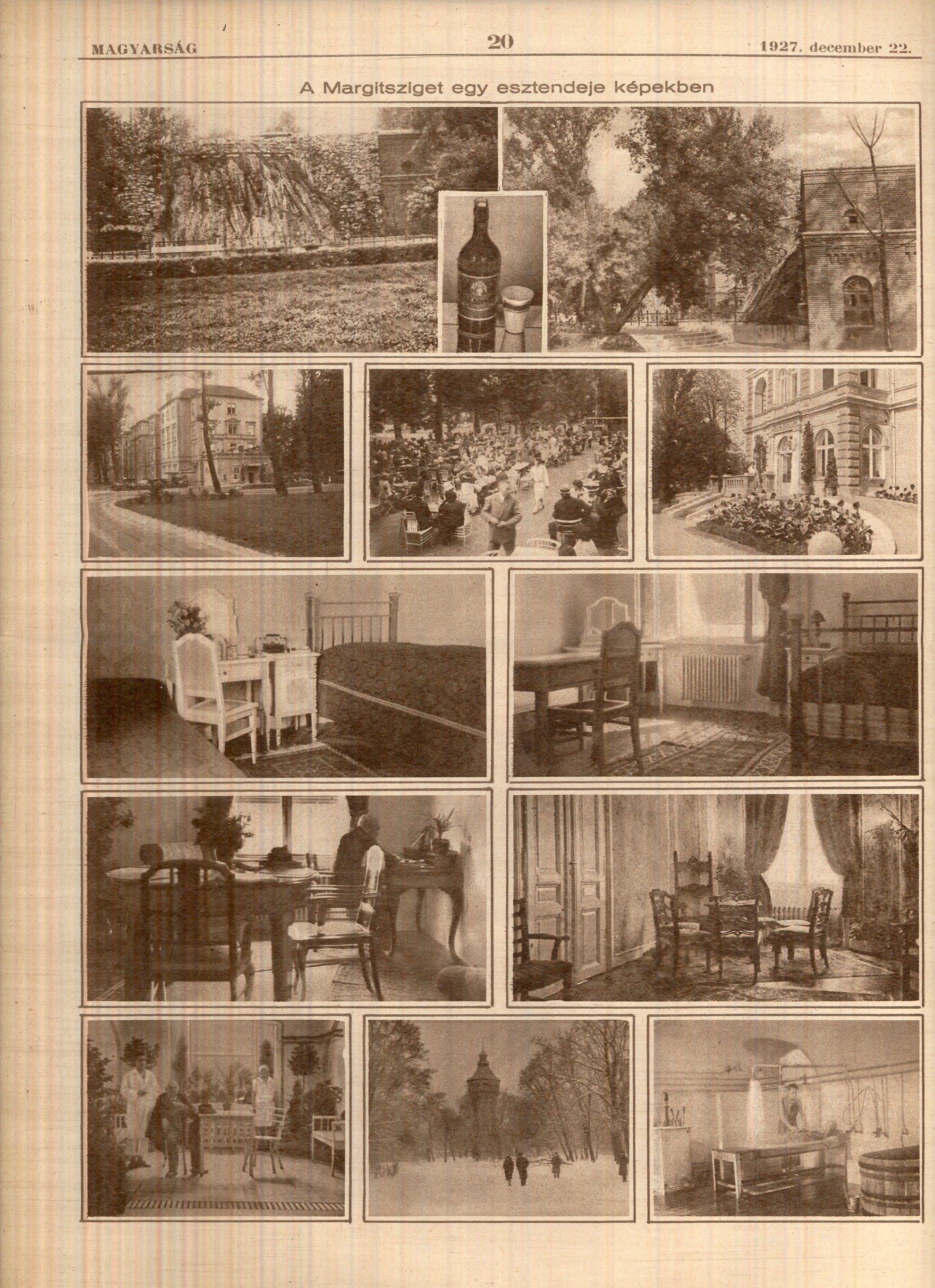 A Margitsziget egy esztendeje képekben (Magyar Kereskedelmi és Vendéglátóipari Múzeum CC BY-NC-ND)