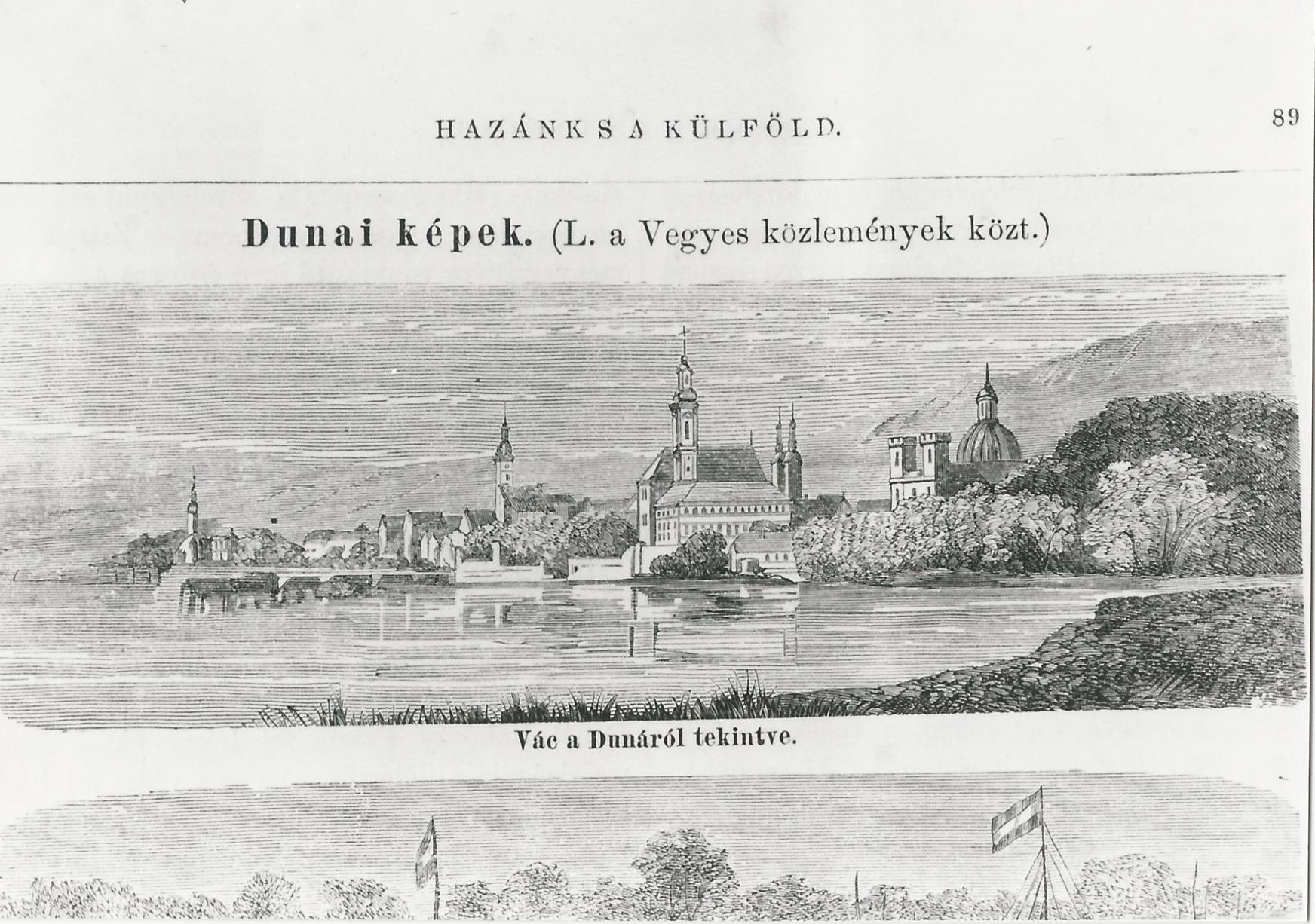 Dunai képek - Vác a Dunáról tekintve (Magyar Kereskedelmi és Vendéglátóipari Múzeum CC BY-NC-ND)