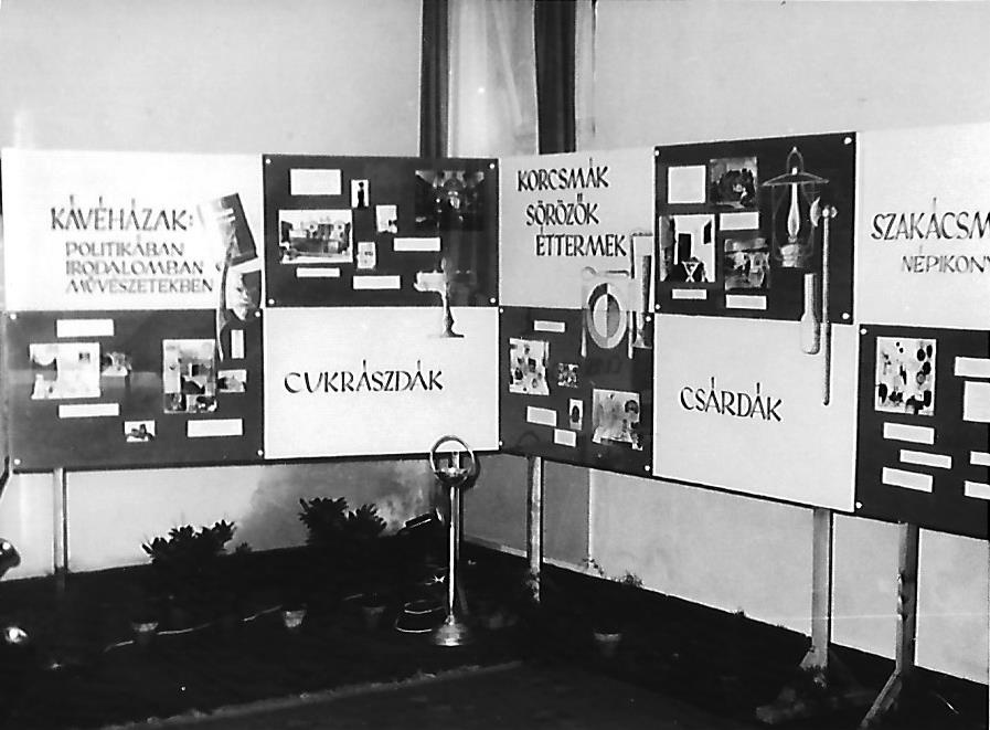 Egykori MVM vendéglátóipari kiállítás Székesfehérvár 1966. (Magyar Kereskedelmi és Vendéglátóipari Múzeum CC BY-NC-ND)