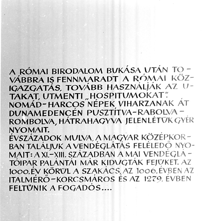 MVM - &quot;Szemelvények a magyarországi vendéglátás történetéből&quot; (Magyar Kereskedelmi és Vendéglátóipari Múzeum CC BY-NC-ND)