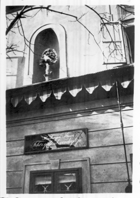 Buchinger János Fehér galamb vendéglője (Magyar Kereskedelmi és Vendéglátóipari Múzeum CC BY-NC-ND)