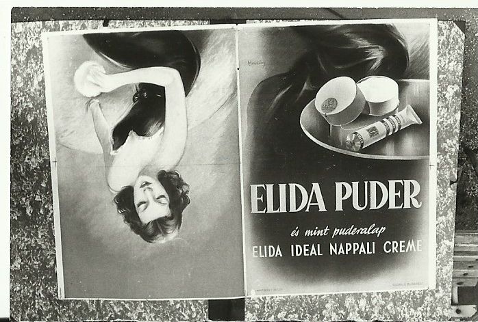ELIDA PUDER Reklámja, 1944. (Magyar Kereskedelmi és Vendéglátóipari Múzeum CC BY-NC-ND)