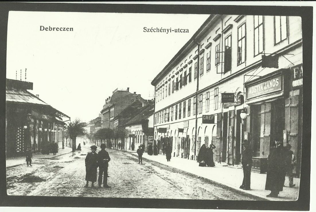 Debrecen Széchényi-utcza (Magyar Kereskedelmi és Vendéglátóipari Múzeum CC BY-NC-ND)