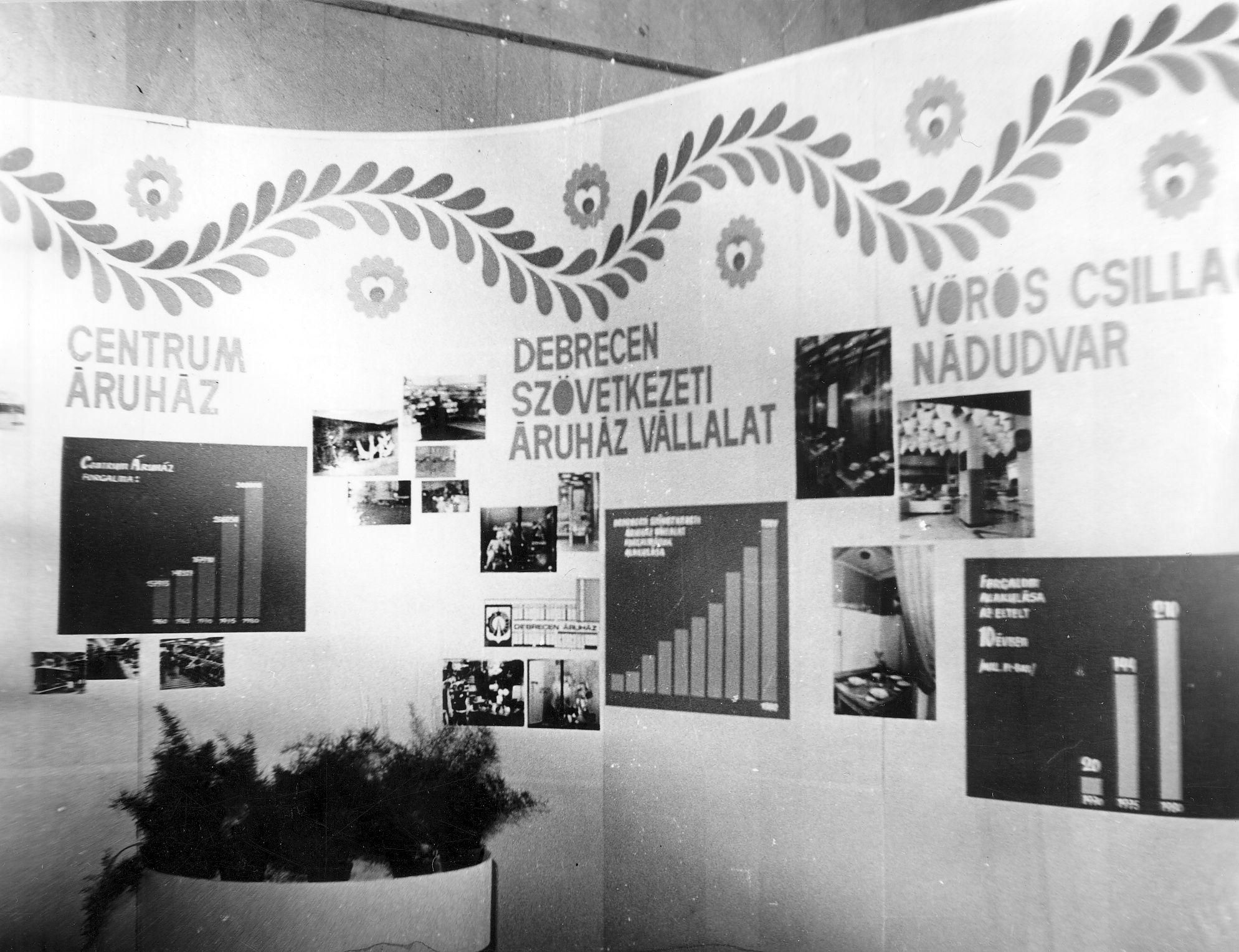 Egykori kereskedelmi kiállítás MKVM Debrecen 1980. (Magyar Kereskedelmi és Vendéglátóipari Múzeum CC BY-NC-ND)