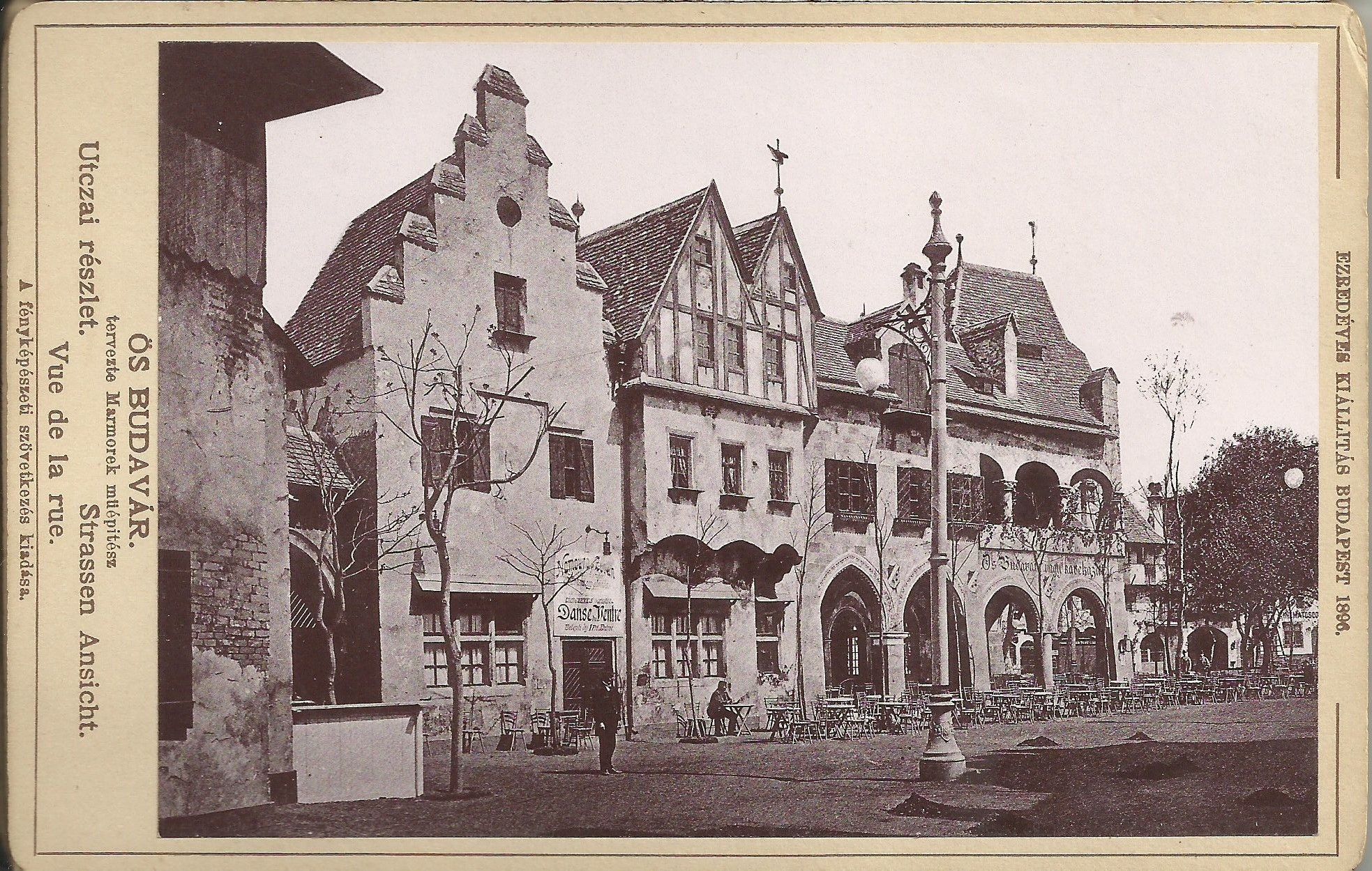 Ezredéves Kiállítás épületei 1896. Ős Budavár (Magyar Kereskedelmi és Vendéglátóipari Múzeum CC BY-NC-ND)