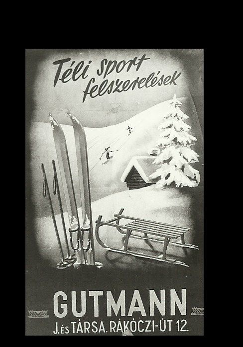 Téli sport-felszerelések (Magyar Kereskedelmi és Vendéglátóipari Múzeum CC BY-NC-ND)