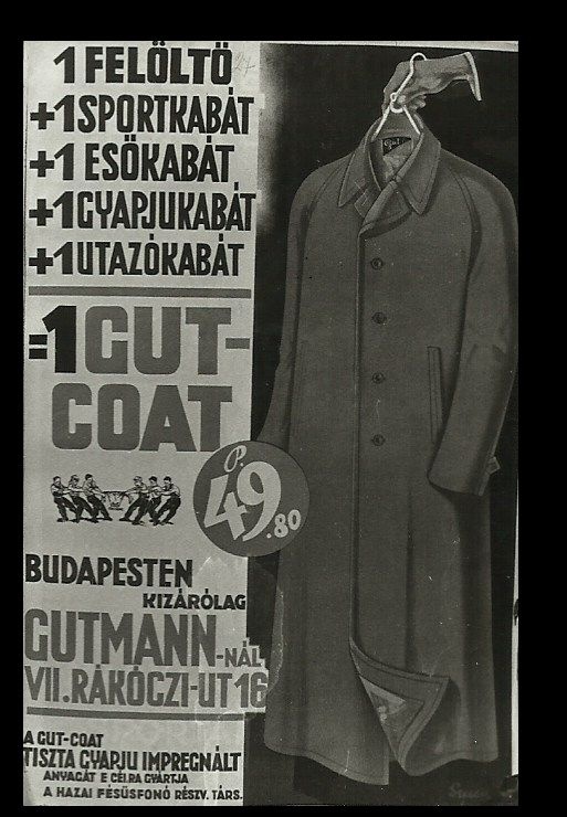 Felöltők és Kabátok a Gutmanntól (Magyar Kereskedelmi és Vendéglátóipari Múzeum CC BY-NC-ND)