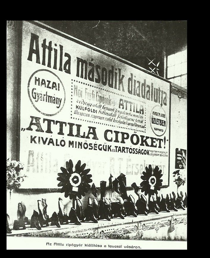 &quot;Attila Cipőket&quot; reklámja (Magyar Kereskedelmi és Vendéglátóipari Múzeum CC BY-NC-ND)