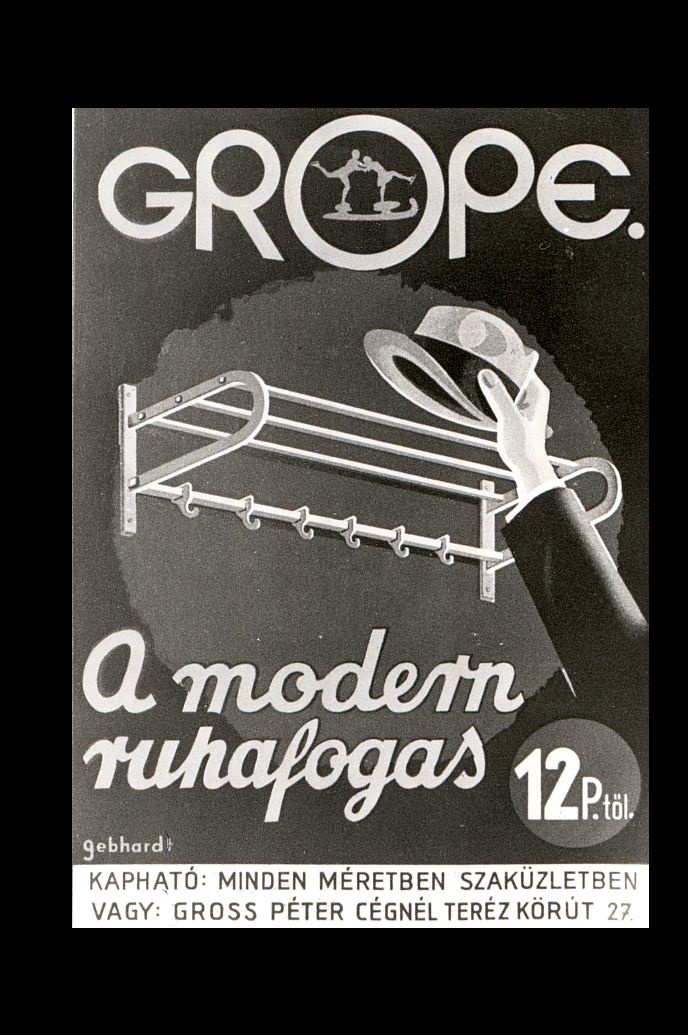 GROPE A modern ruhafogas (Magyar Kereskedelmi és Vendéglátóipari Múzeum CC BY-NC-ND)