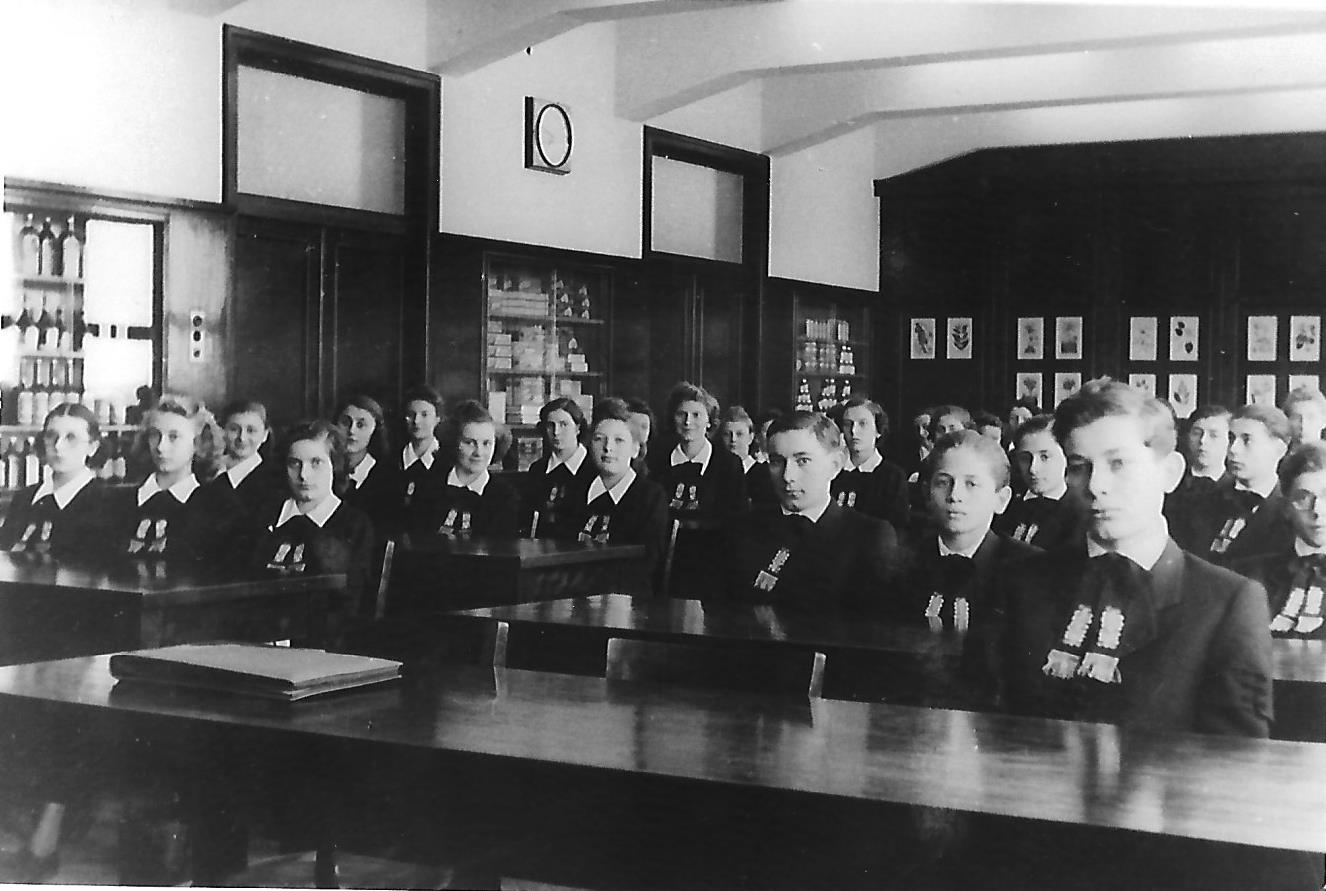 Meinl vállalati iskola Budapest 1939. (Magyar Kereskedelmi és Vendéglátóipari Múzeum CC BY-NC-ND)