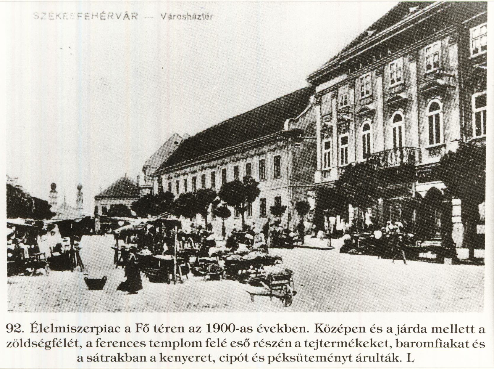 Piac Székesfehérvár 1930-as évek (Magyar Kereskedelmi és Vendéglátóipari Múzeum CC BY-NC-ND)