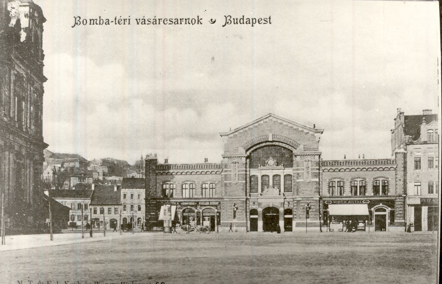 Vásárcsarnok a Batthyányi téren, Budapest 1900. (Magyar Kereskedelmi és Vendéglátóipari Múzeum CC BY-NC-ND)