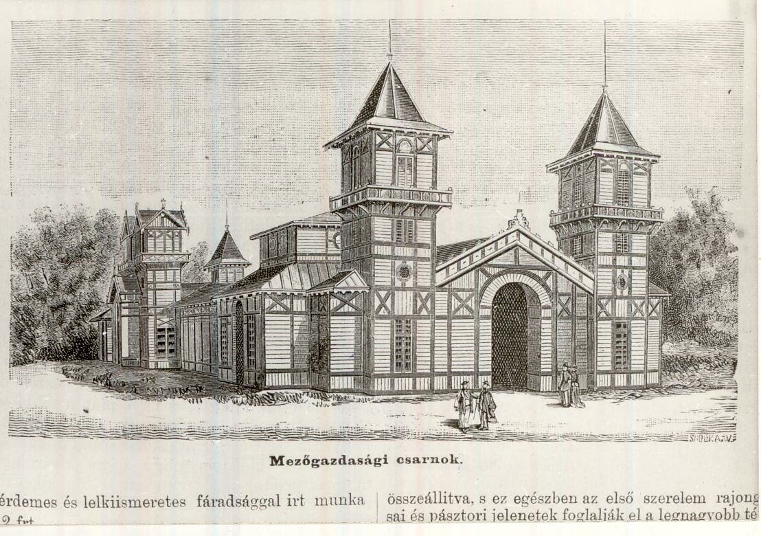Országos Kiállítás épületei 1885 (Magyar Kereskedelmi és Vendéglátóipari Múzeum CC BY-NC-ND)