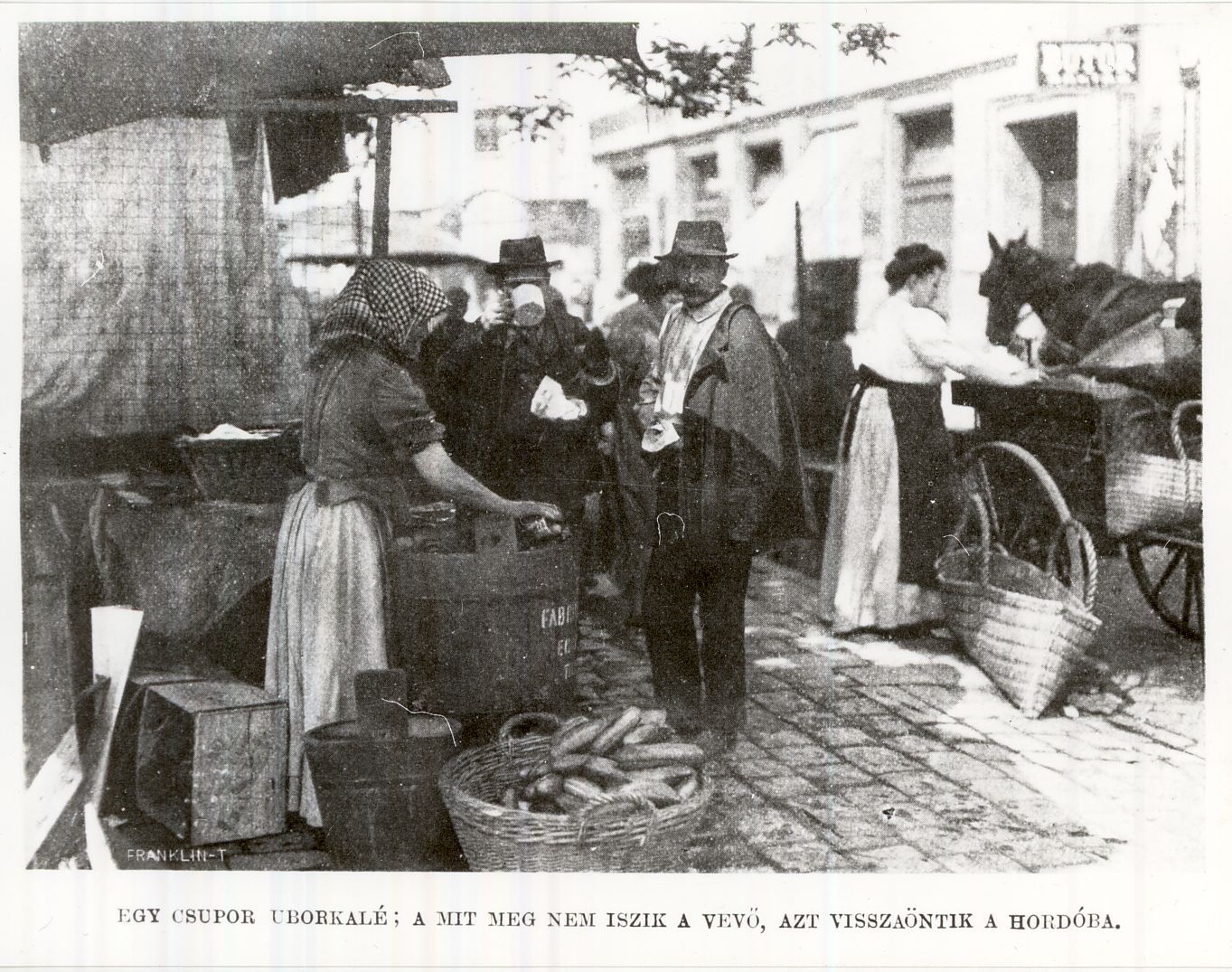 Piac savanyúság Budapest 1910. (Magyar Kereskedelmi és Vendéglátóipari Múzeum CC BY-NC-ND)