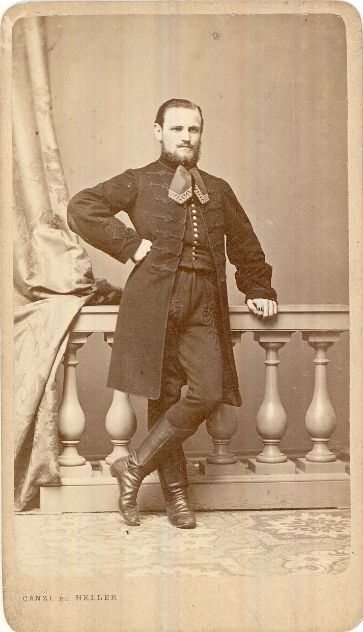 Geittner József vaskereskedő portréja  Budapest 1864. (Magyar Kereskedelmi és Vendéglátóipari Múzeum CC BY-NC-ND)