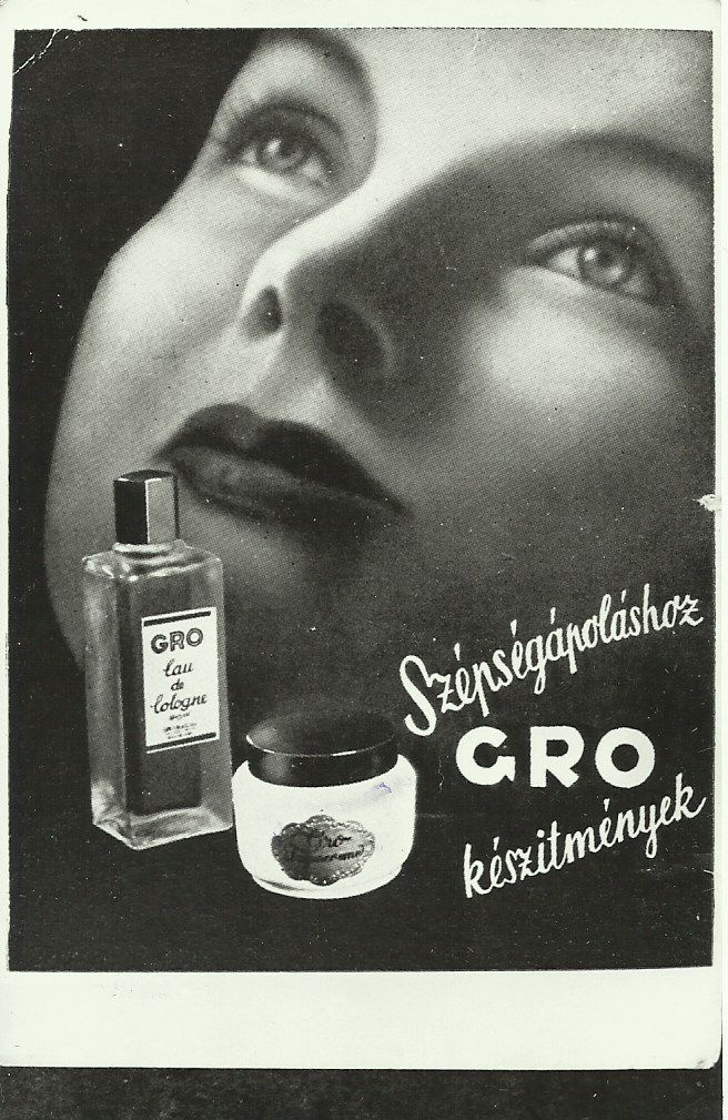 GRO készítmények szépségápoláshoz (Magyar Kereskedelmi és Vendéglátóipari Múzeum CC BY-NC-ND)
