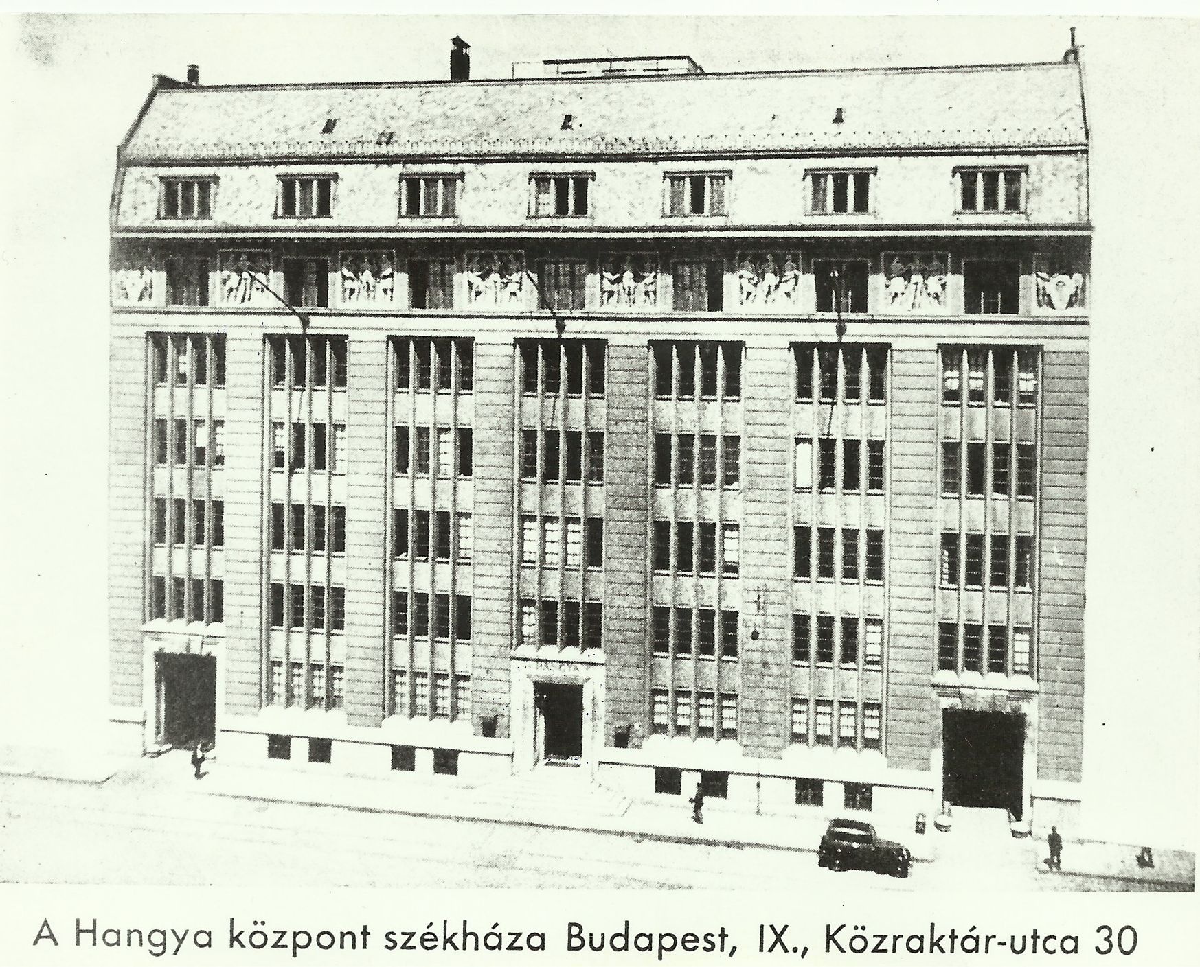 Hangya szövetkezet központjának székháza Budapest 1938. (Magyar Kereskedelmi és Vendéglátóipari Múzeum CC BY-NC-ND)
