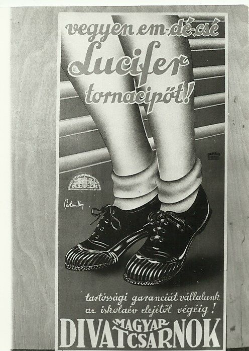 Lucifer tornacipőt! 1936. (Magyar Kereskedelmi és Vendéglátóipari Múzeum CC BY-NC-ND)