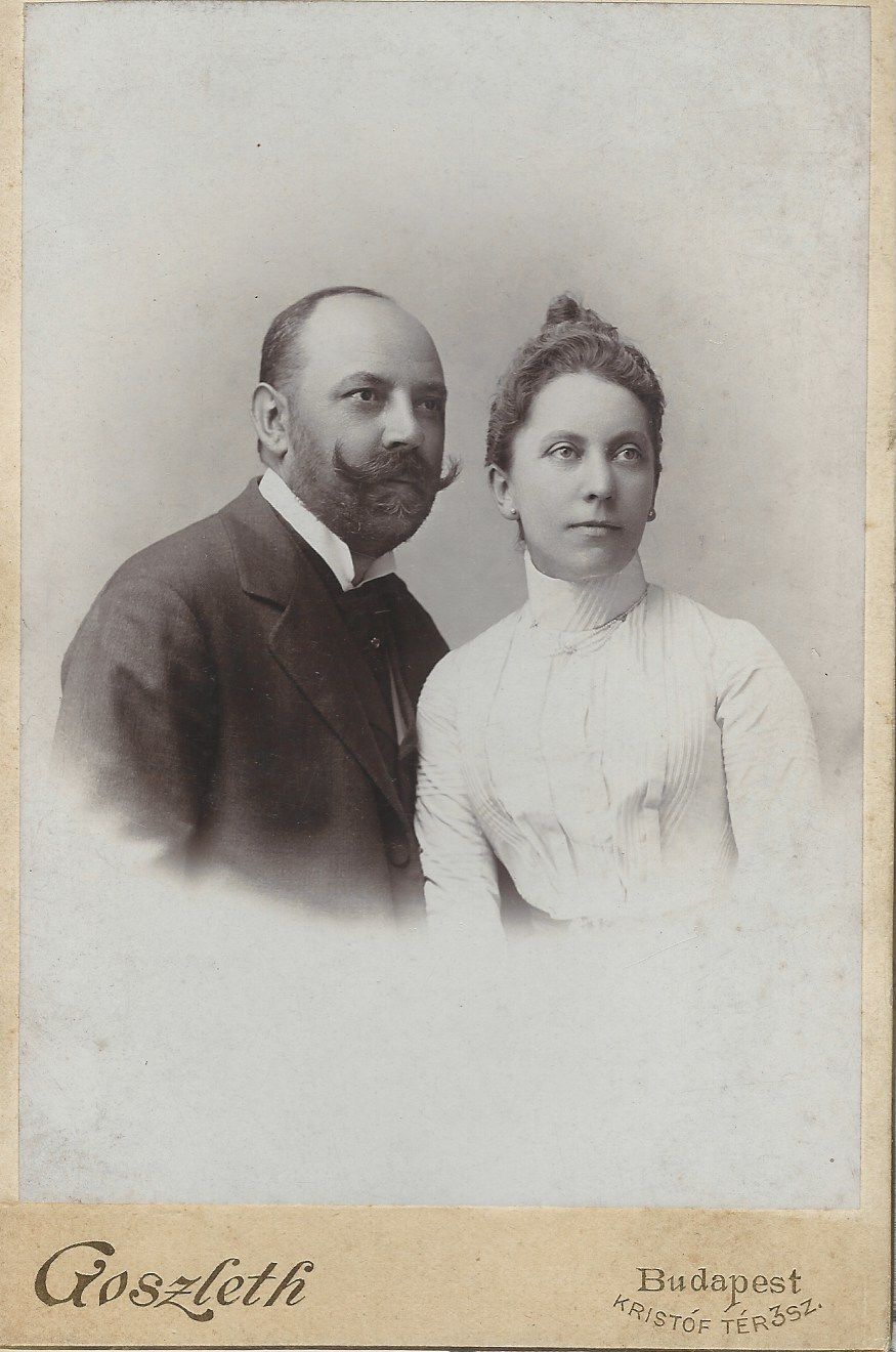 Weszely István és felesége Budapest 1900. (Magyar Kereskedelmi és Vendéglátóipari Múzeum CC BY-NC-ND)