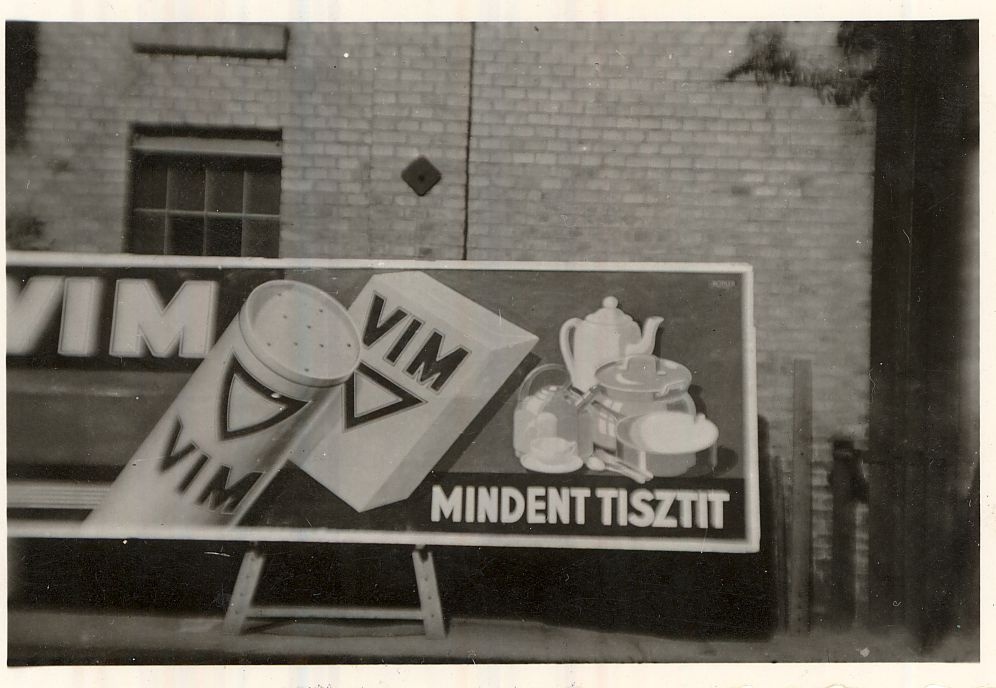 VIM reklám tábla 1948. (Magyar Kereskedelmi és Vendéglátóipari Múzeum CC BY-NC-ND)