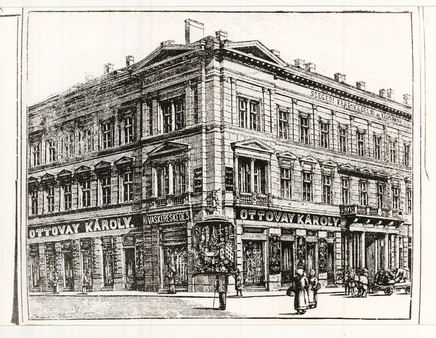 Ottovay Károly vaskereskedése Szeged 1872. (Magyar Kereskedelmi és Vendéglátóipari Múzeum CC BY-NC-ND)