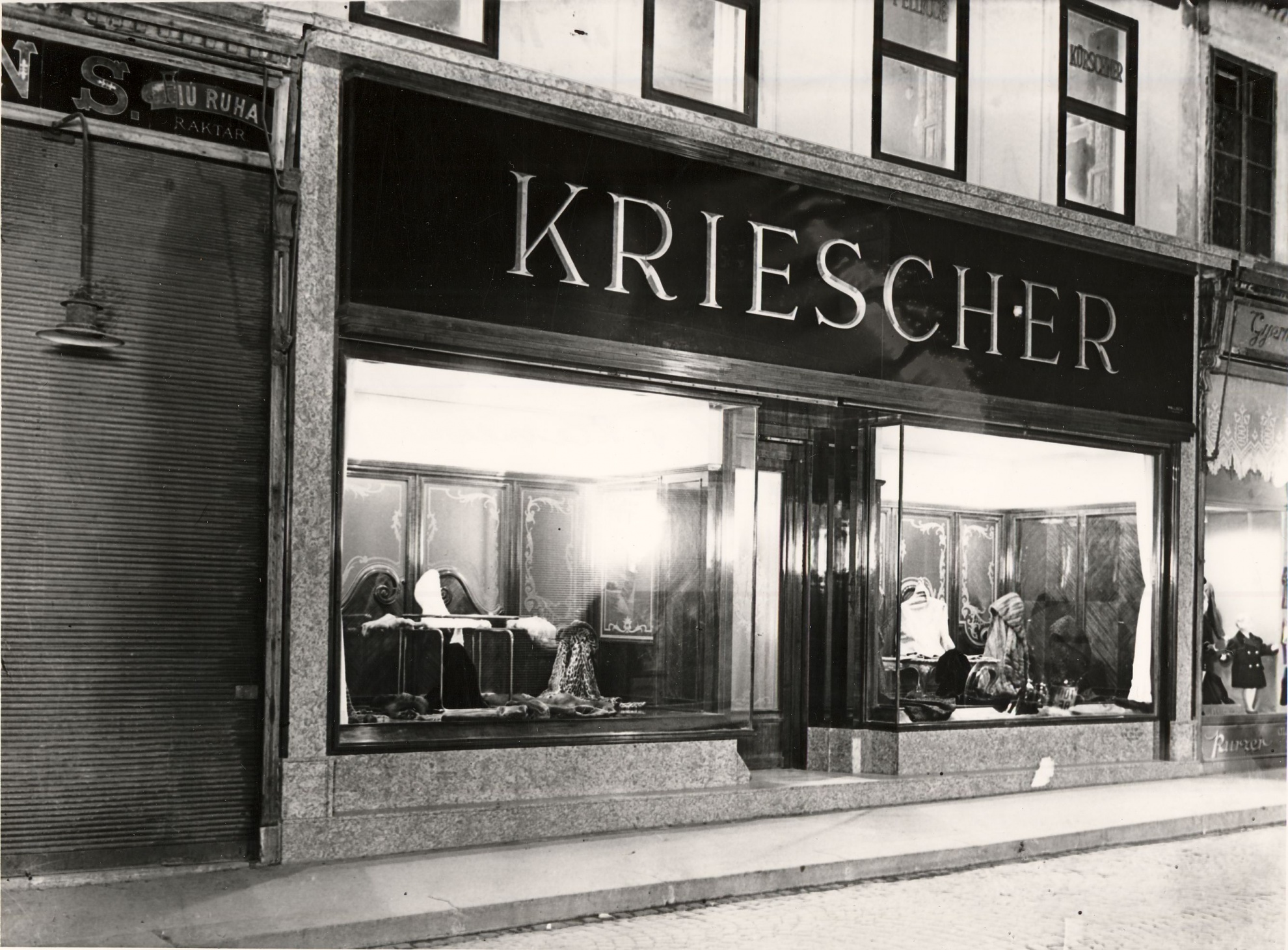 Kriescher üzlet (Magyar Kereskedelmi és Vendéglátóipari Múzeum CC BY-NC-ND)
