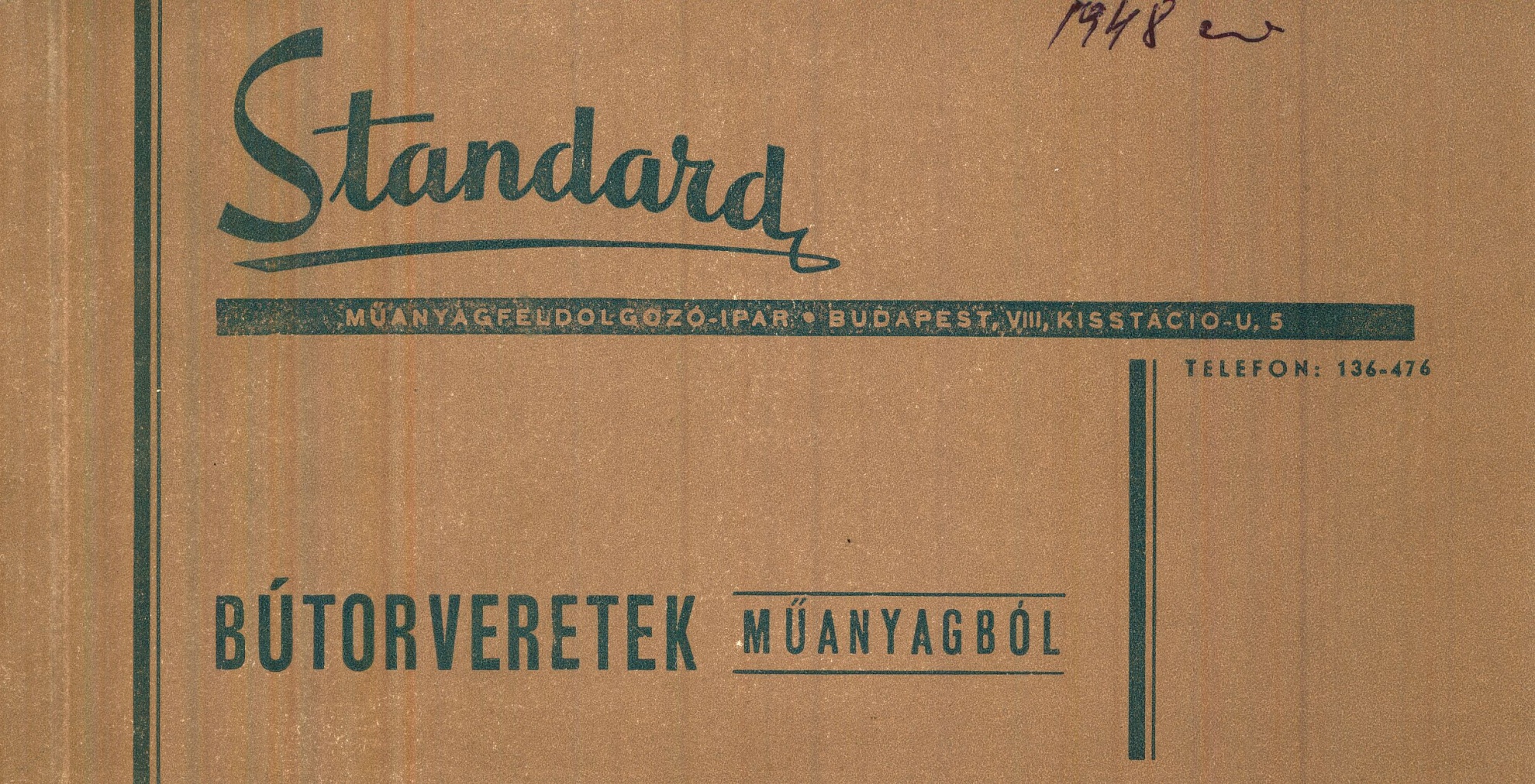 Bútorveretek árjegyzéke (Magyar Kereskedelmi és Vendéglátóipari Múzeum CC BY-NC-SA)