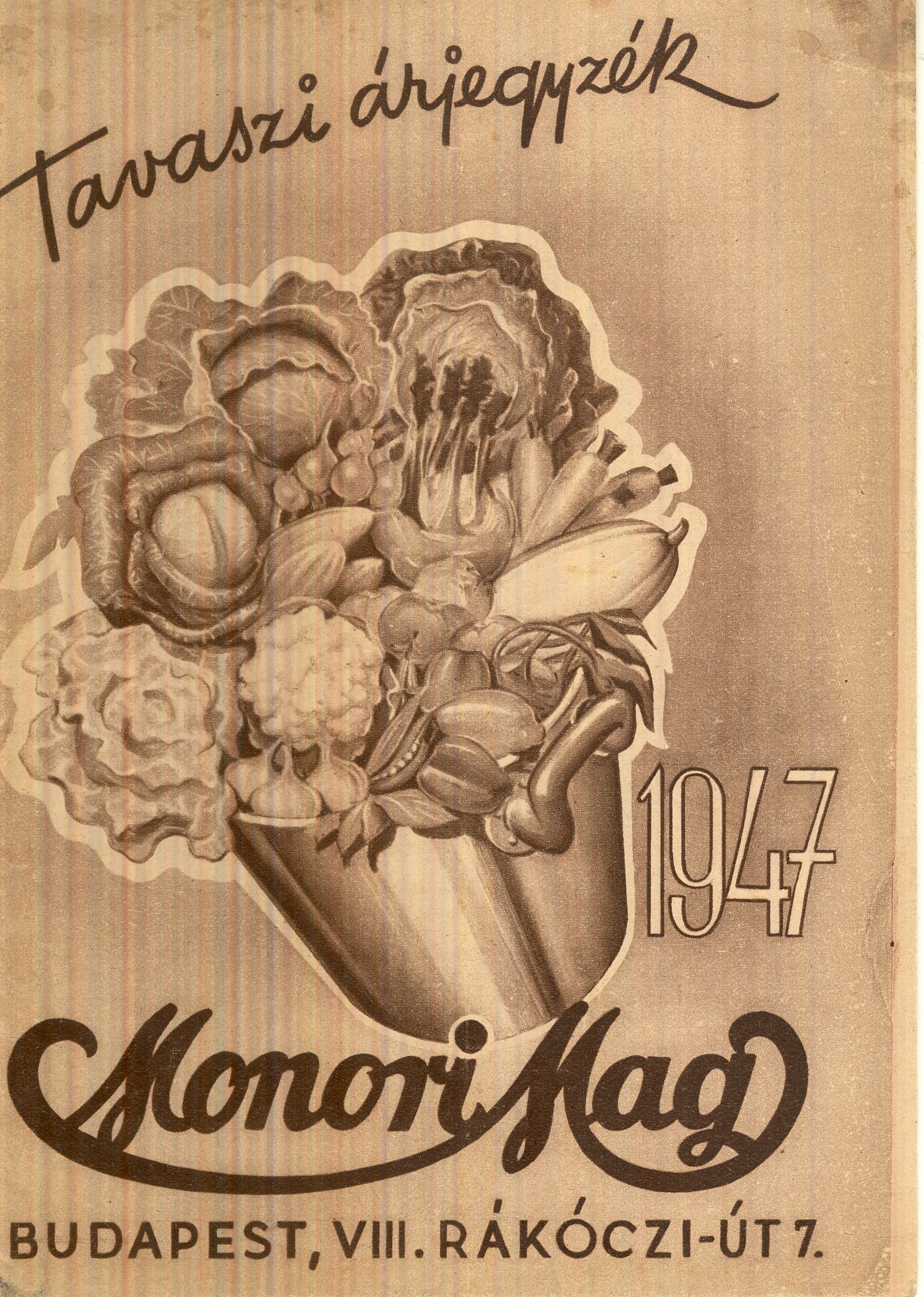 Monori Mag árjegyzéke (Magyar Kereskedelmi és Vendéglátóipari Múzeum CC BY-NC-SA)