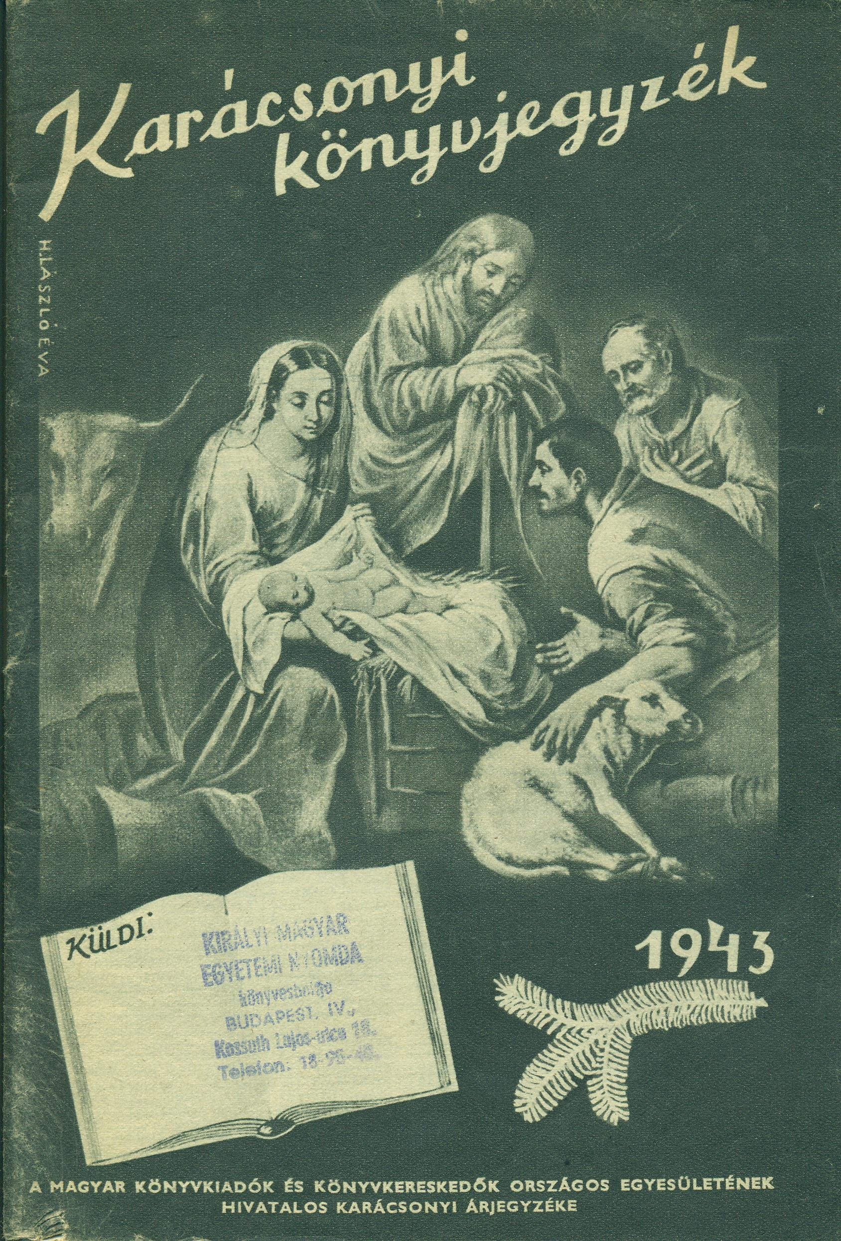 Karácsonyi könyvjegyzék 1943 (Magyar Kereskedelmi és Vendéglátóipari Múzeum CC BY-NC-SA)