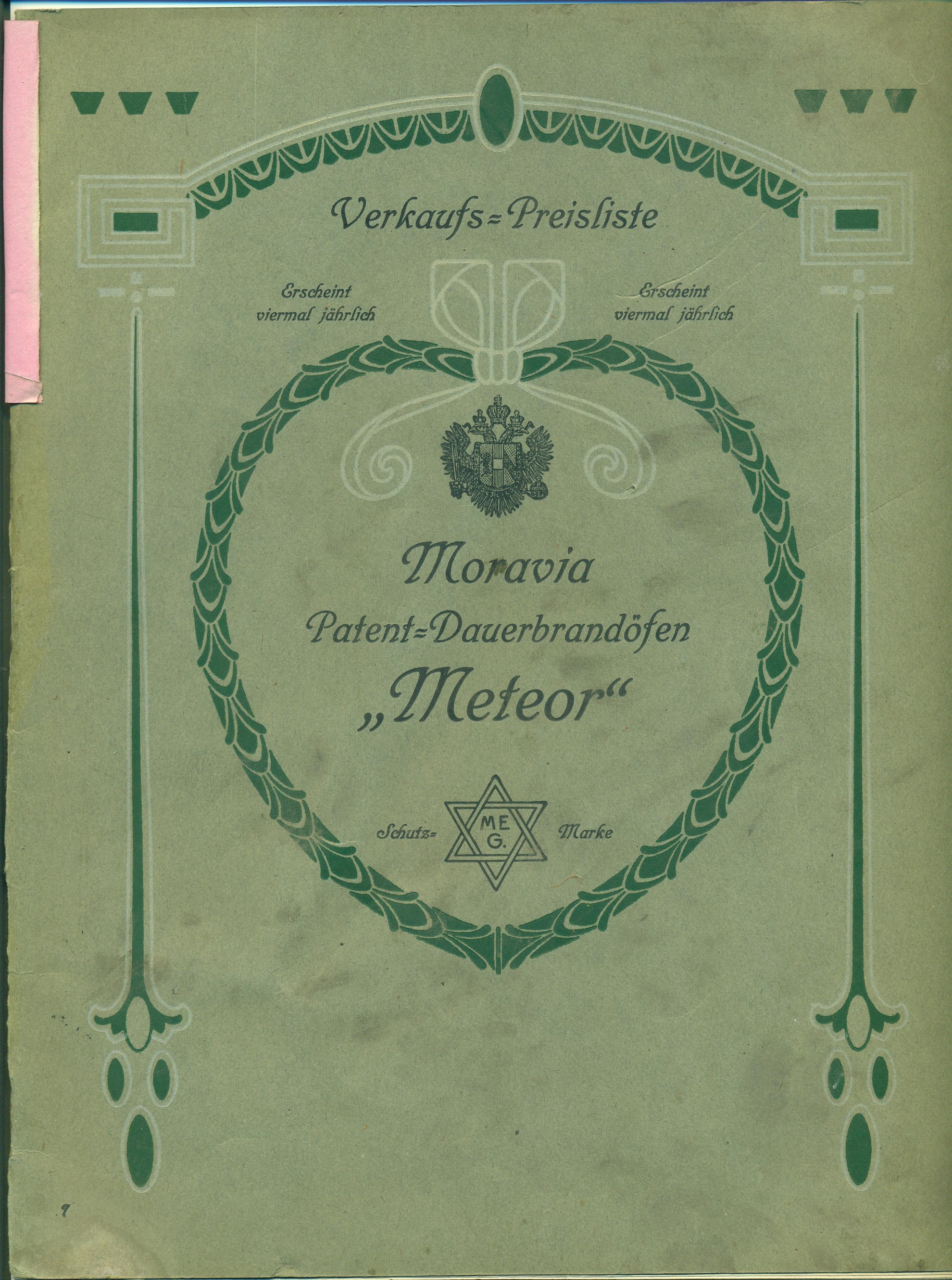 Meteor kályha árjegyzék (Magyar Kereskedelmi és Vendéglátóipari Múzeum CC BY-NC-SA)
