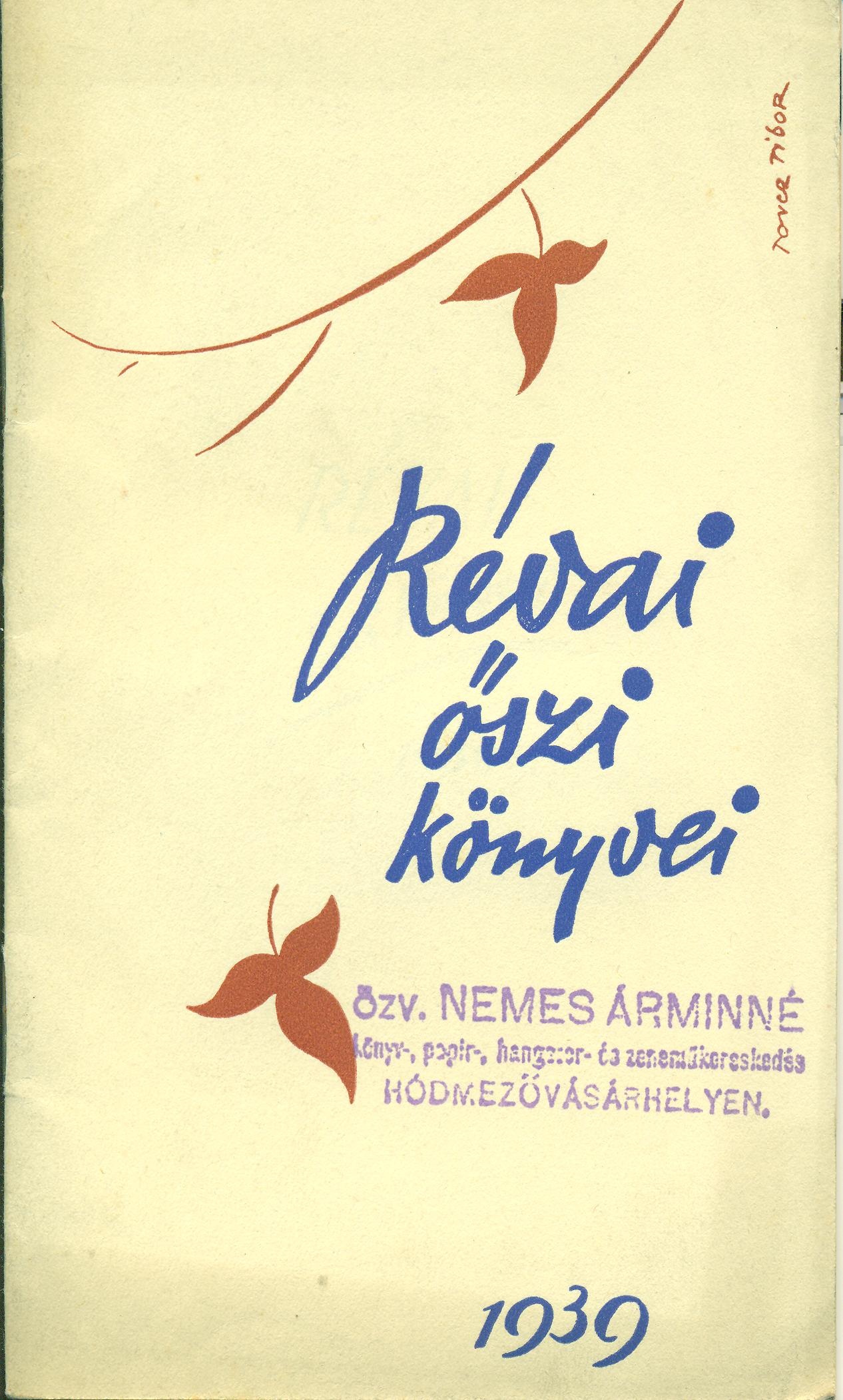 Révai árjegyzék (Magyar Kereskedelmi és Vendéglátóipari Múzeum CC BY-NC-SA)