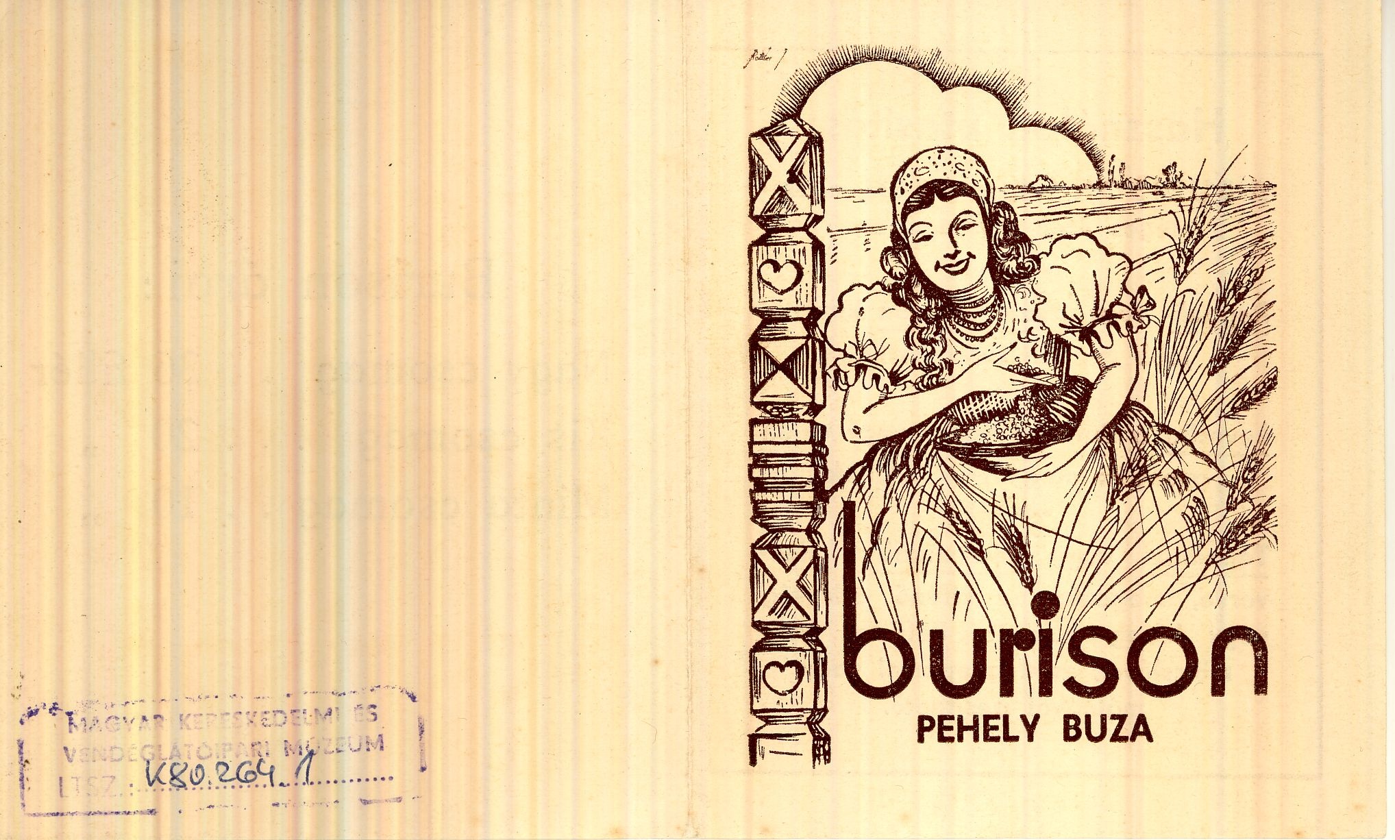 Burison árjegyzék (Magyar Kereskedelmi és Vendéglátóipari Múzeum CC BY-NC-SA)