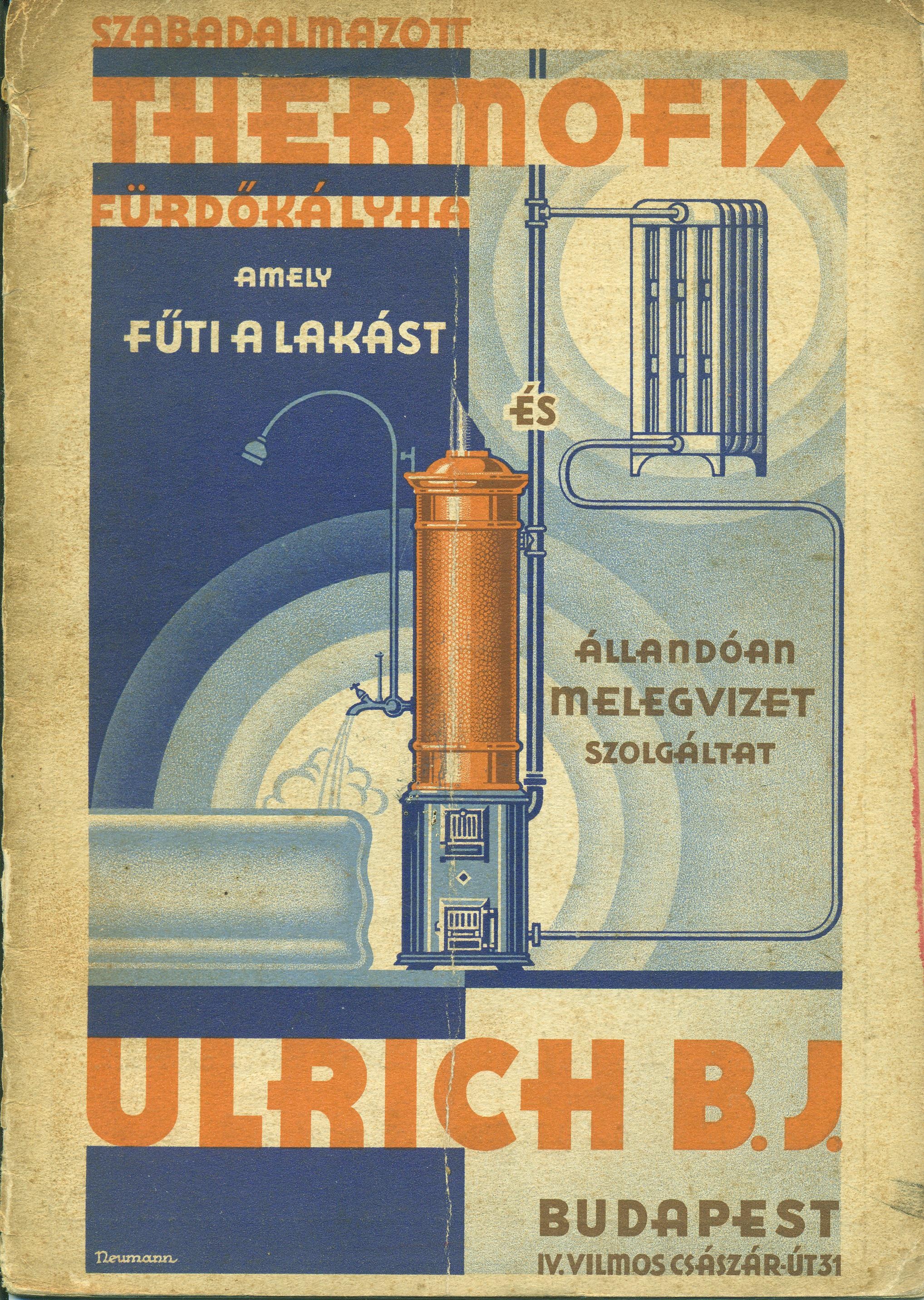 Thermofix árjegyzék (Magyar Kereskedelmi és Vendéglátóipari Múzeum CC BY-NC-SA)
