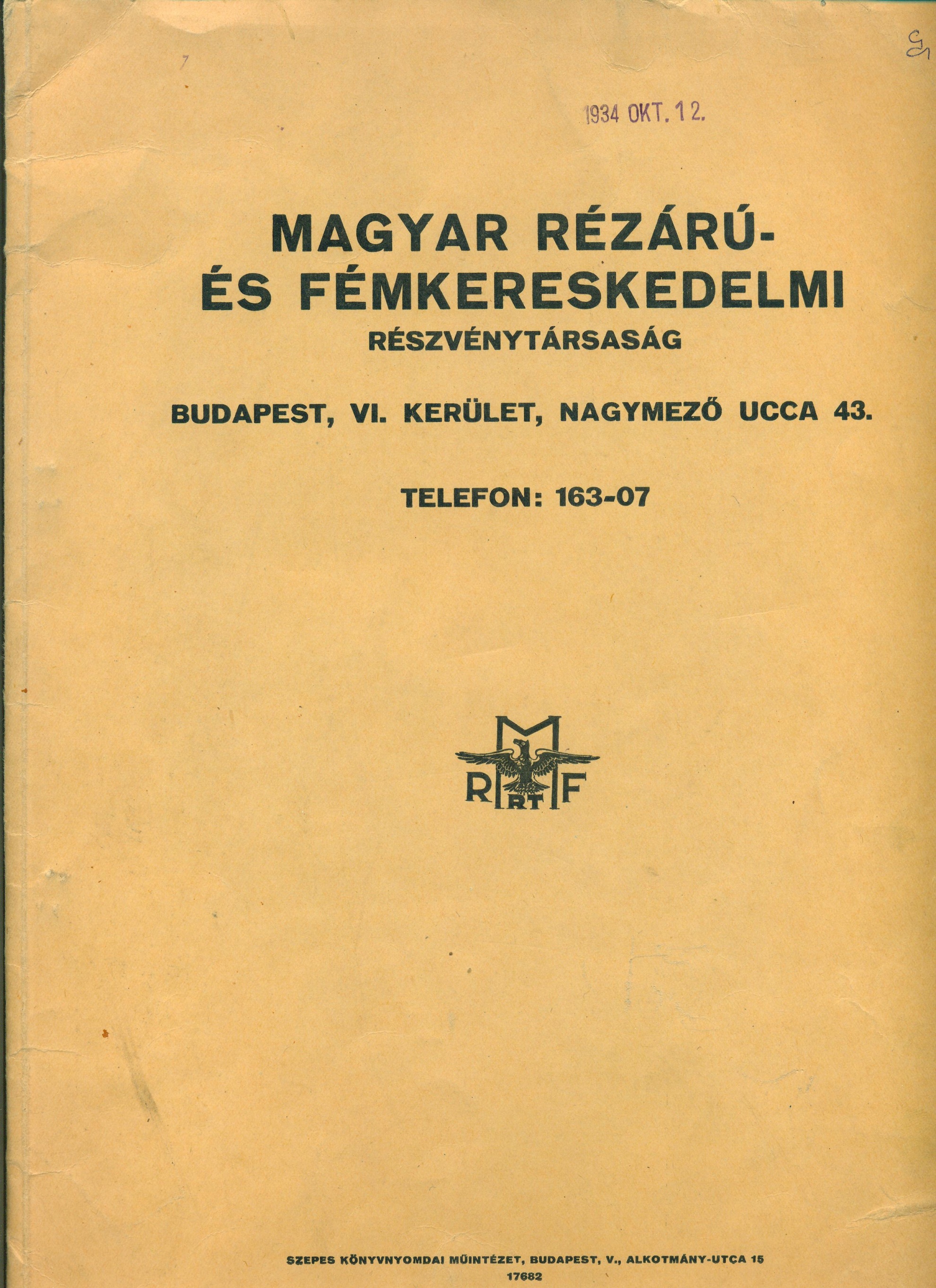 Nettó árjegyzék (Magyar Kereskedelmi és Vendéglátóipari Múzeum CC BY-NC-SA)