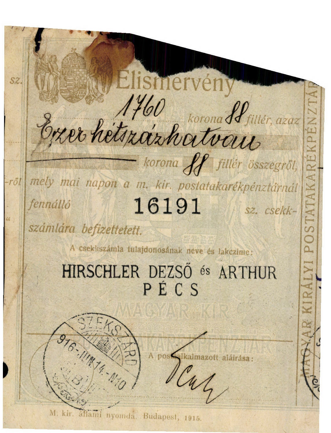 Hirschl Dezső és Arthur gyarmatáru ügynöksége (Magyar Kereskedelmi és Vendéglátóipari Múzeum CC BY-NC-SA)
